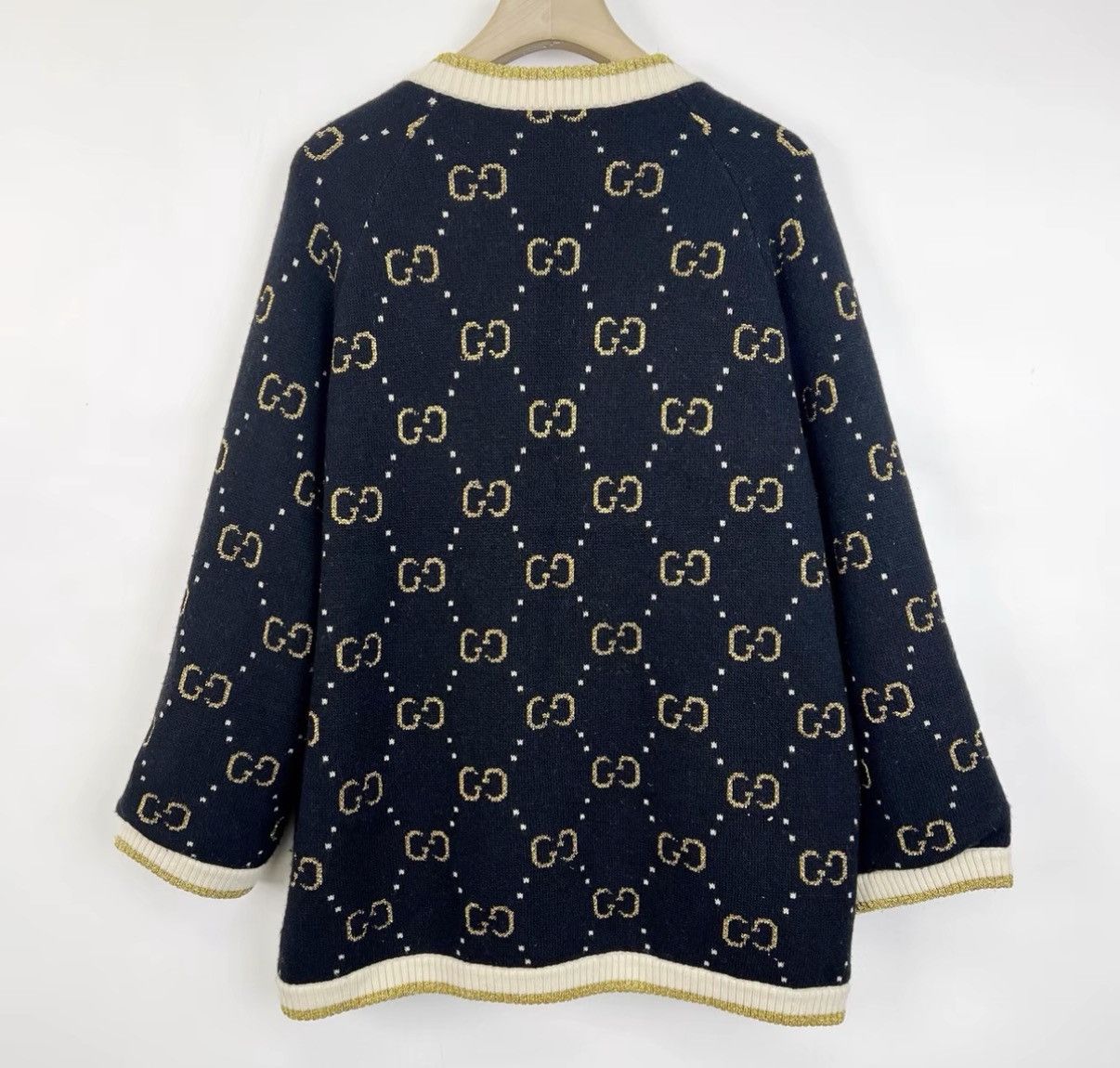 Gucci Gucci Gold Line Full Print Knitted Cardigan Coat K12 Size S / US 4 / IT 40 - 2 Thumbnail