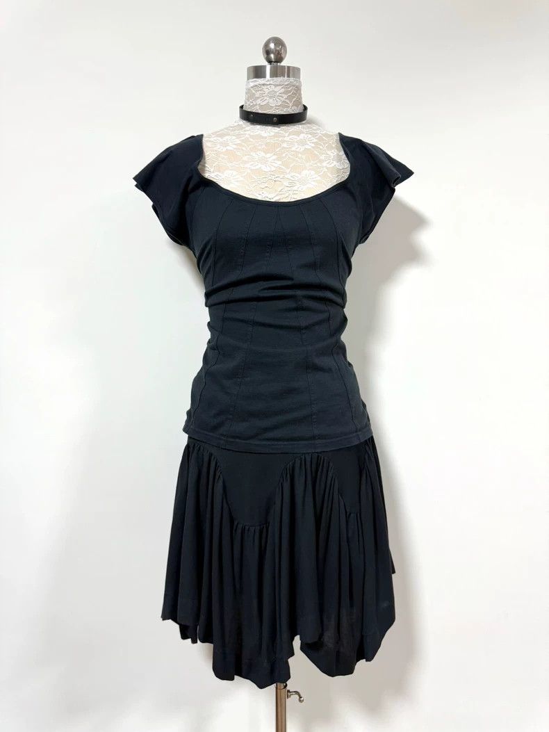 Vivienne Westwood Vivienne Westwood size3 Black wavy irregular pleated half s Size 28" / US 6 / IT 42 - 3 Thumbnail