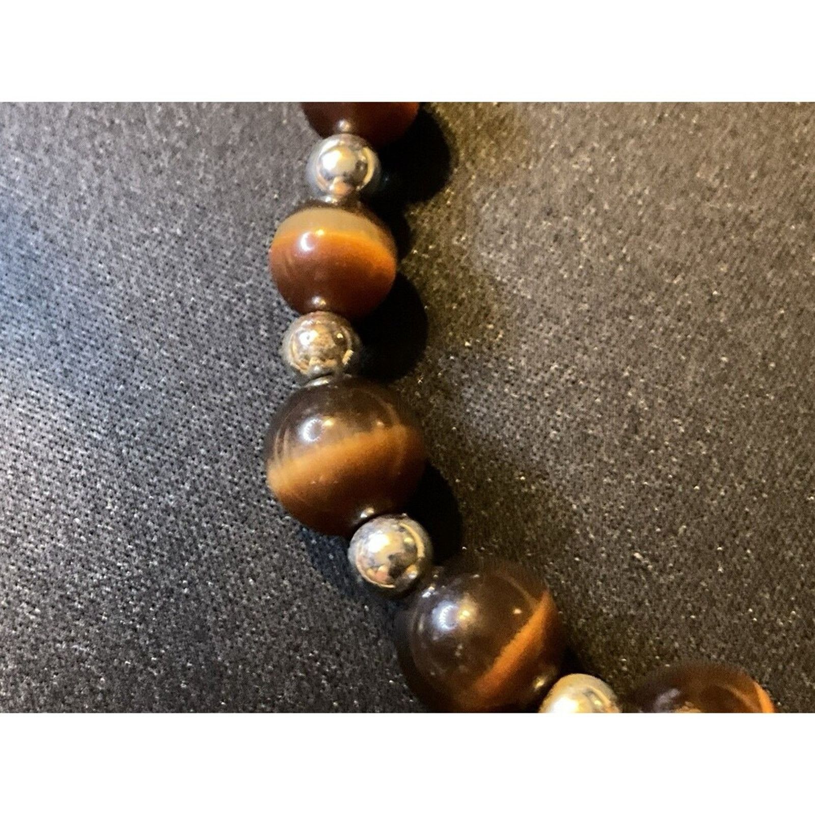 Other 14in Tiger Eye Graduated Costume Necklace Size ONE SIZE - 2 Thumbnail