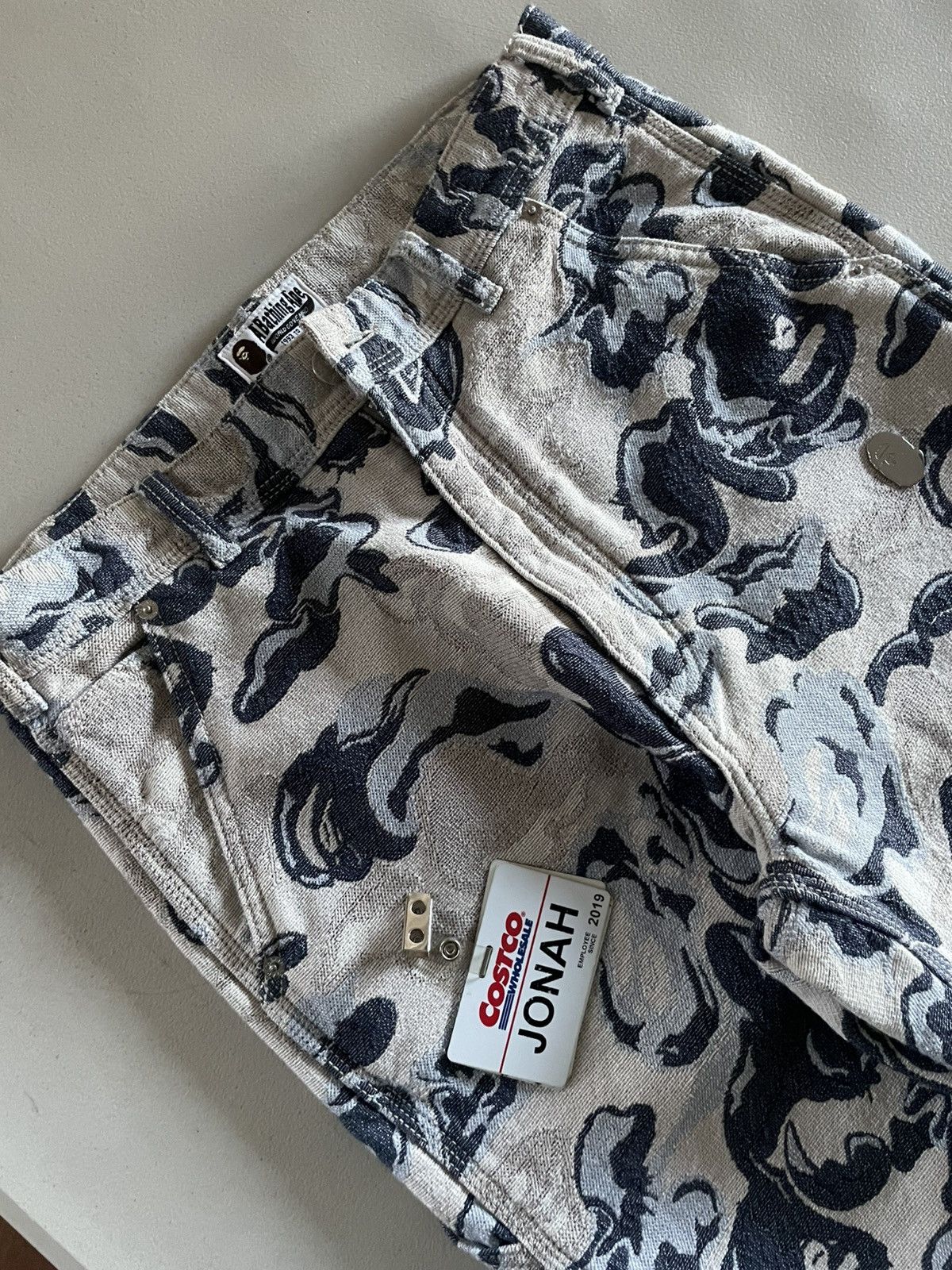 Bape A Bathing Ape Art Camo Gobelin Work Pants Size US 32 / EU 48 - 4 Thumbnail