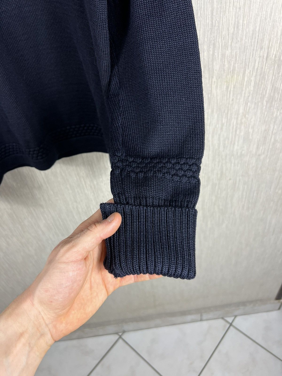 S.N.S. Herning S.N.S. Herning fisherman wool knit turtleneck sweater navy Size US M / EU 48-50 / 2 - 10 Thumbnail