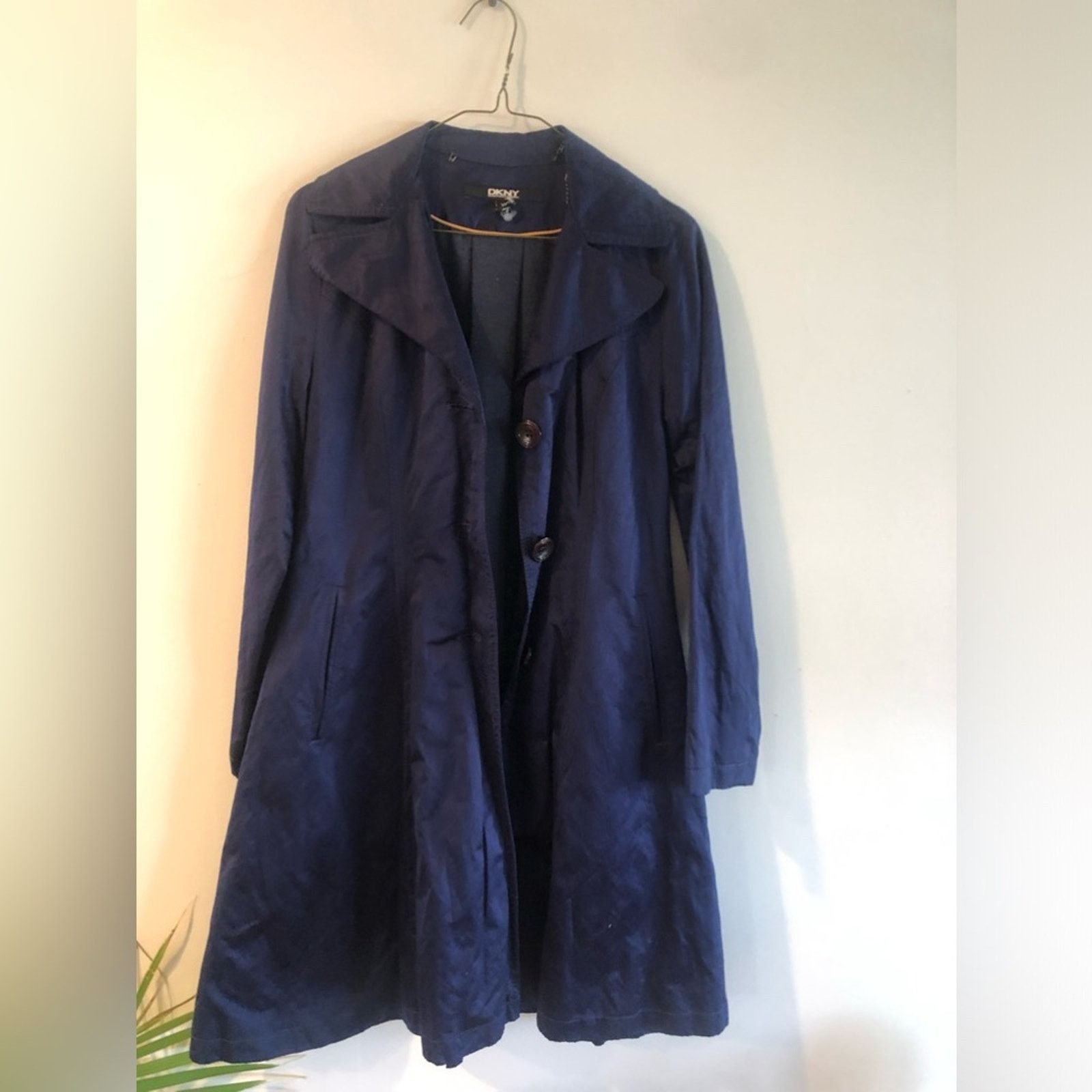 DKNY Vintage blue Rain coat from DKNY Size S / US 4 / IT 40 - 2 Thumbnail
