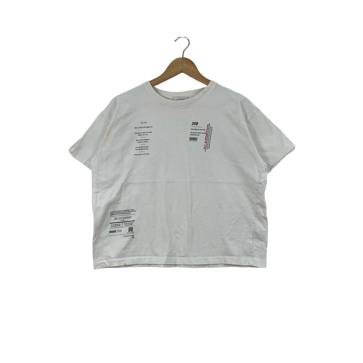 PAGEBOY 934680 Design Logo Tee Shirt Top High Casual