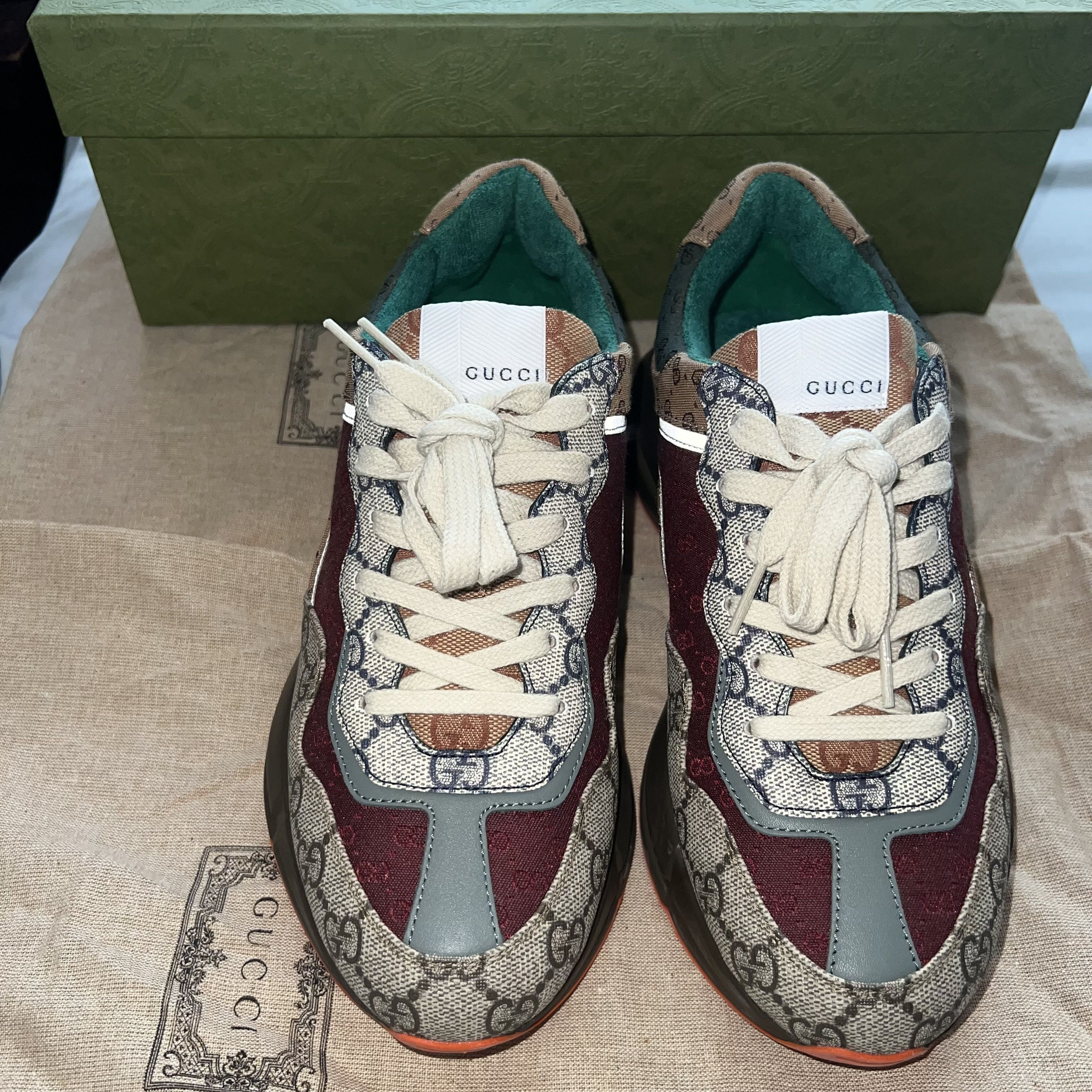Gucci Gucci Rhyton GG Supreme Monogram sneaker Size US 7 / IT 37 - 3 Thumbnail