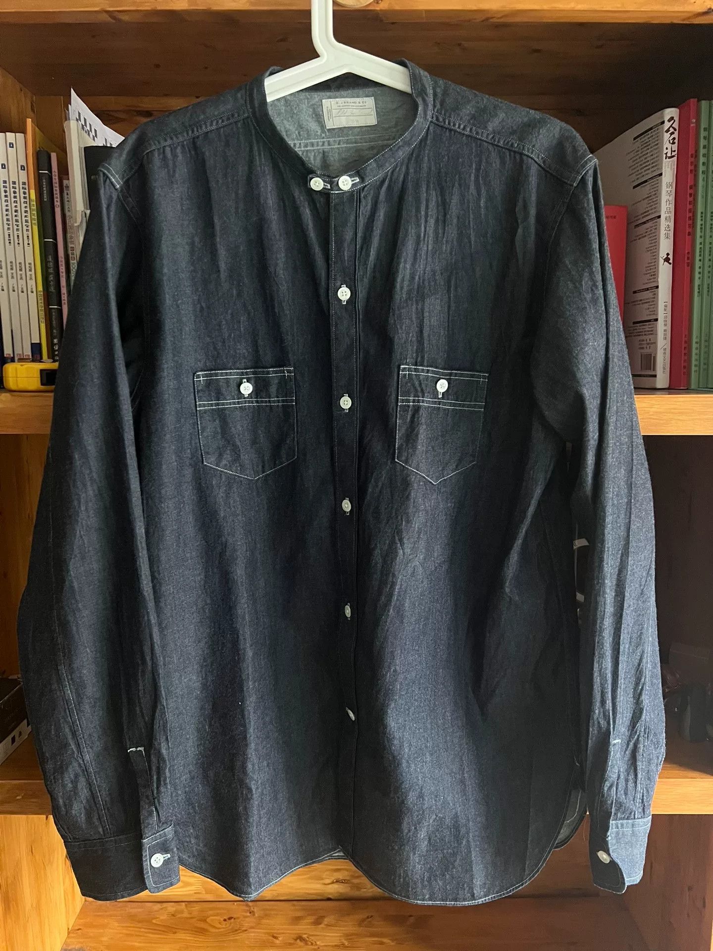 Old Joe Old Joe Indigo Dyed Stand Collar Work Shirt Size US M / EU 48-50 / 2 - 1 Thumbnail
