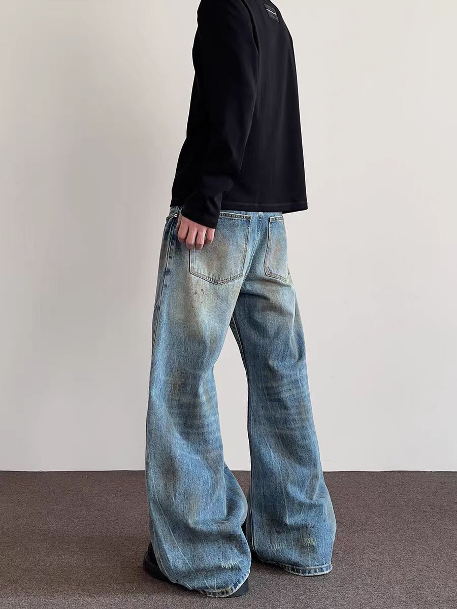 Japanese Brand × Jean Vintage street ripped machete old micro flare jeans Size US 34 / EU 50 - 5 Thumbnail