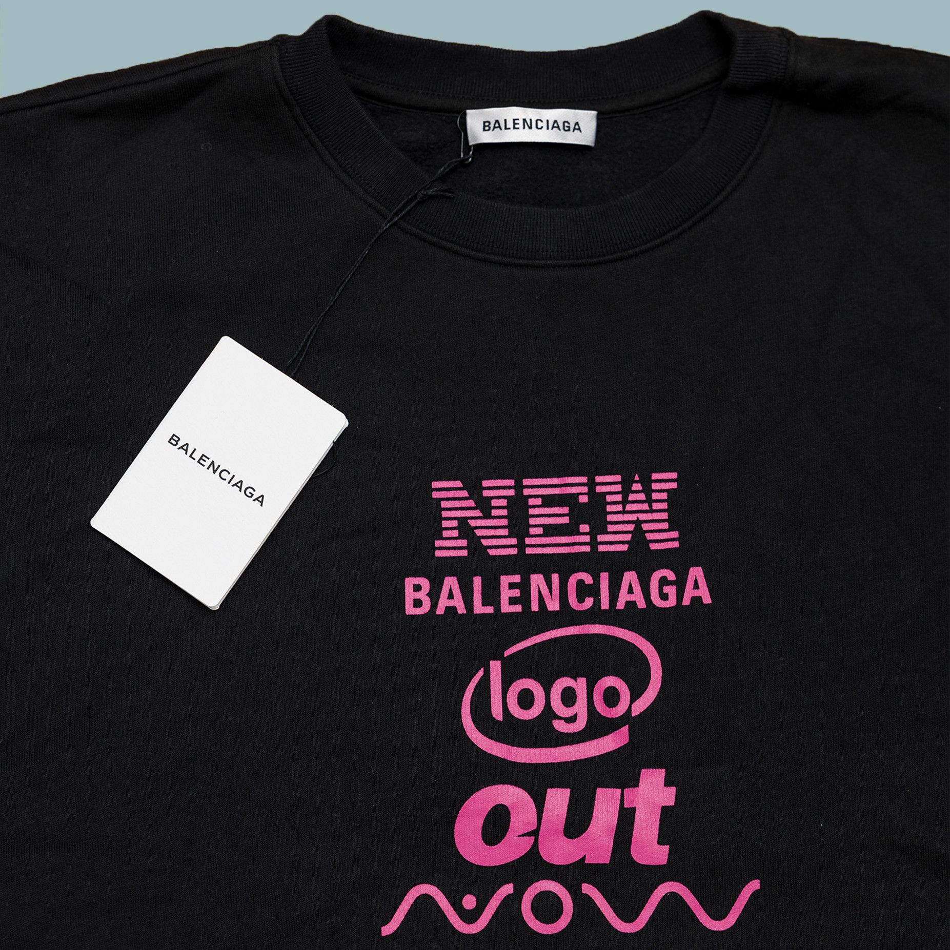 Balenciaga BNWT BALENCIAGA *Rare* NEW LOGO OUT NOW DOUBLE HEM SWEATER Size US M / EU 48-50 / 2 - 2 Thumbnail