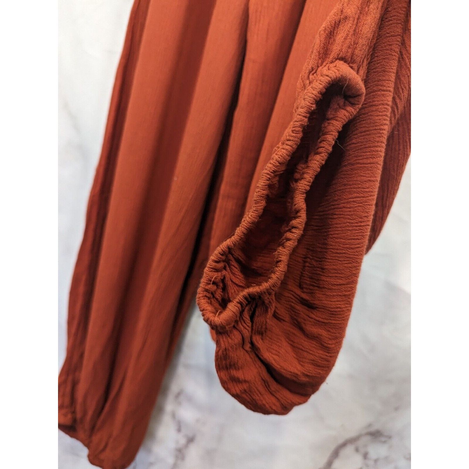 Anthropologie Anthropologie Elevenses Jumpsuit Women XS North Beach Orange Size 26" / US 2 / IT 38 - 10 Thumbnail