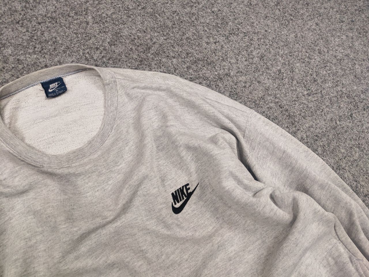 Nike Vintage 80's Nike Oregon USA Gray Jumper Swoosh Sweatshirt Size US XL / EU 56 / 4 - 7 Thumbnail