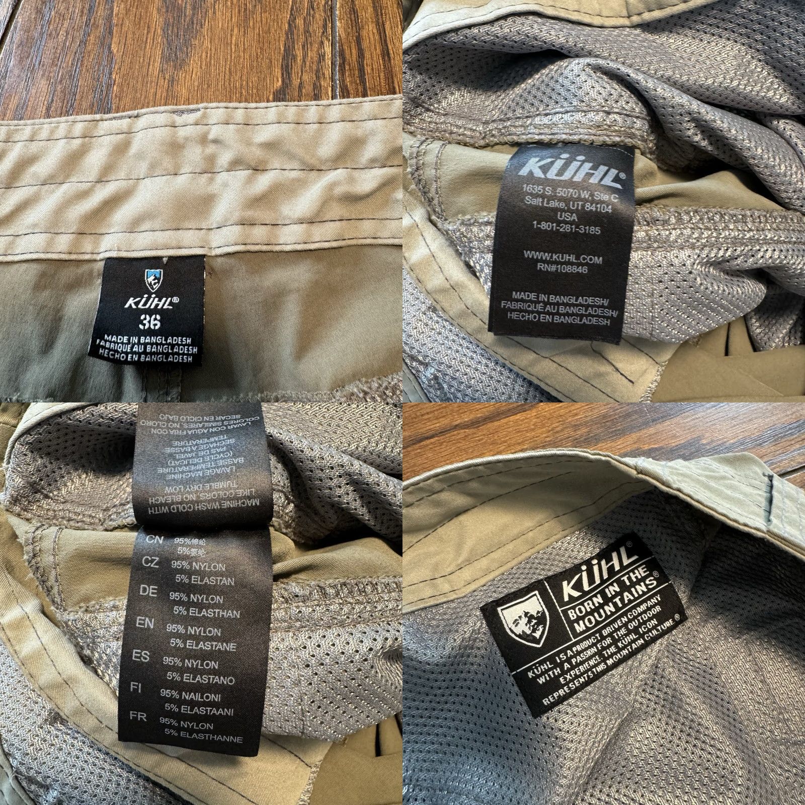 Vintage Kuhl Shorts Mens 36 Beige Hiking Cargo Outdoor Nylon Stretch 12” Inseam Size US 36 / EU 52 - 8 Thumbnail