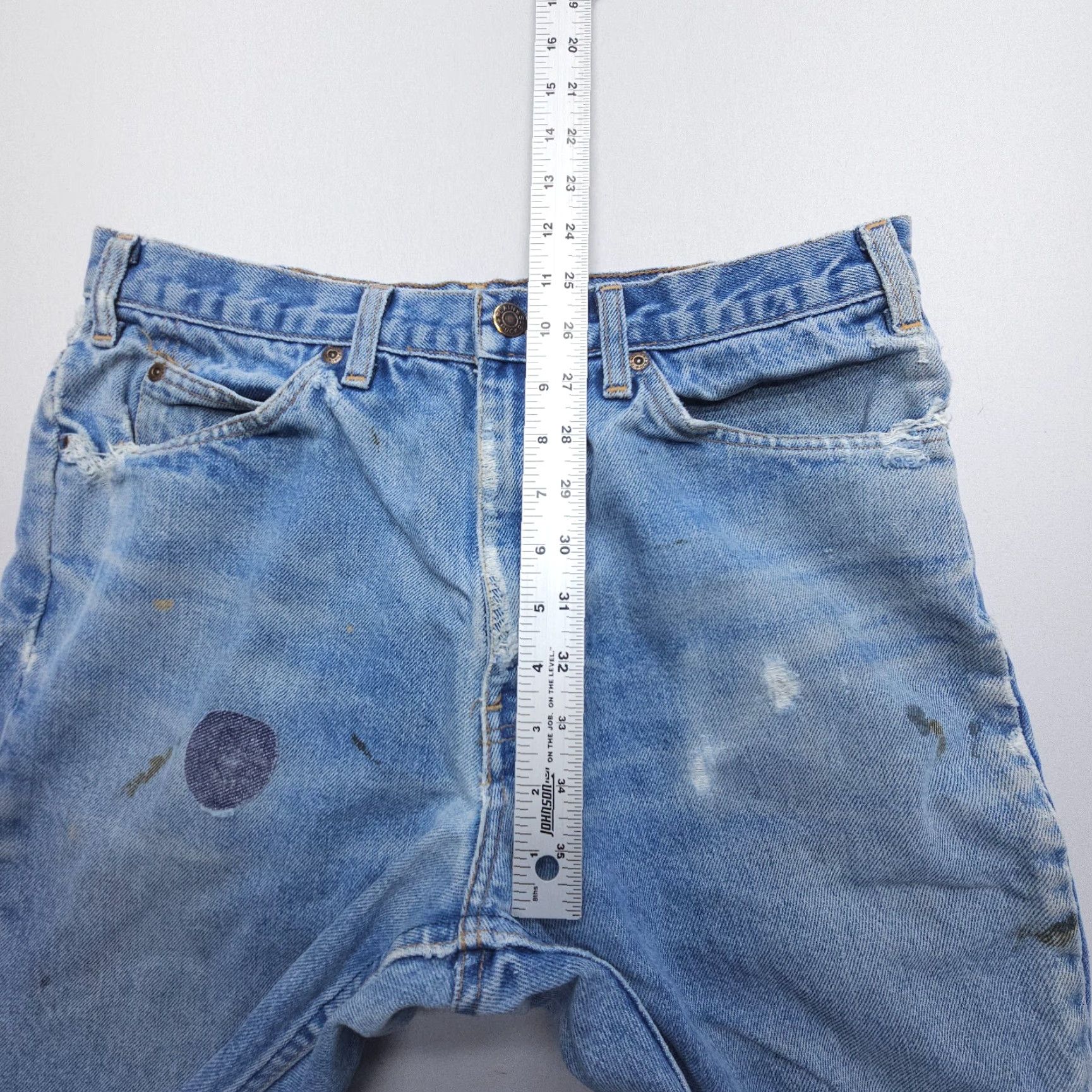 JCPenney VTG 80s JCPenney Plain Pockets Bootcut Jeans Mens 32 x 28 Blue 5-Pocket Design Denim Cotton Regular USA 90s 80s Mens Size US 32 / EU 48 - 6 Thumbnail