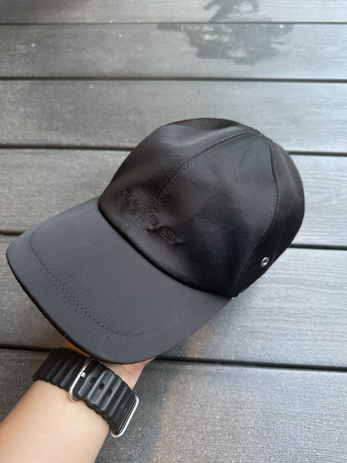 1017 ALYX 9SM Alyx Satin Logo Buckle Cap Hat Size ONE SIZE - 1 Thumbnail