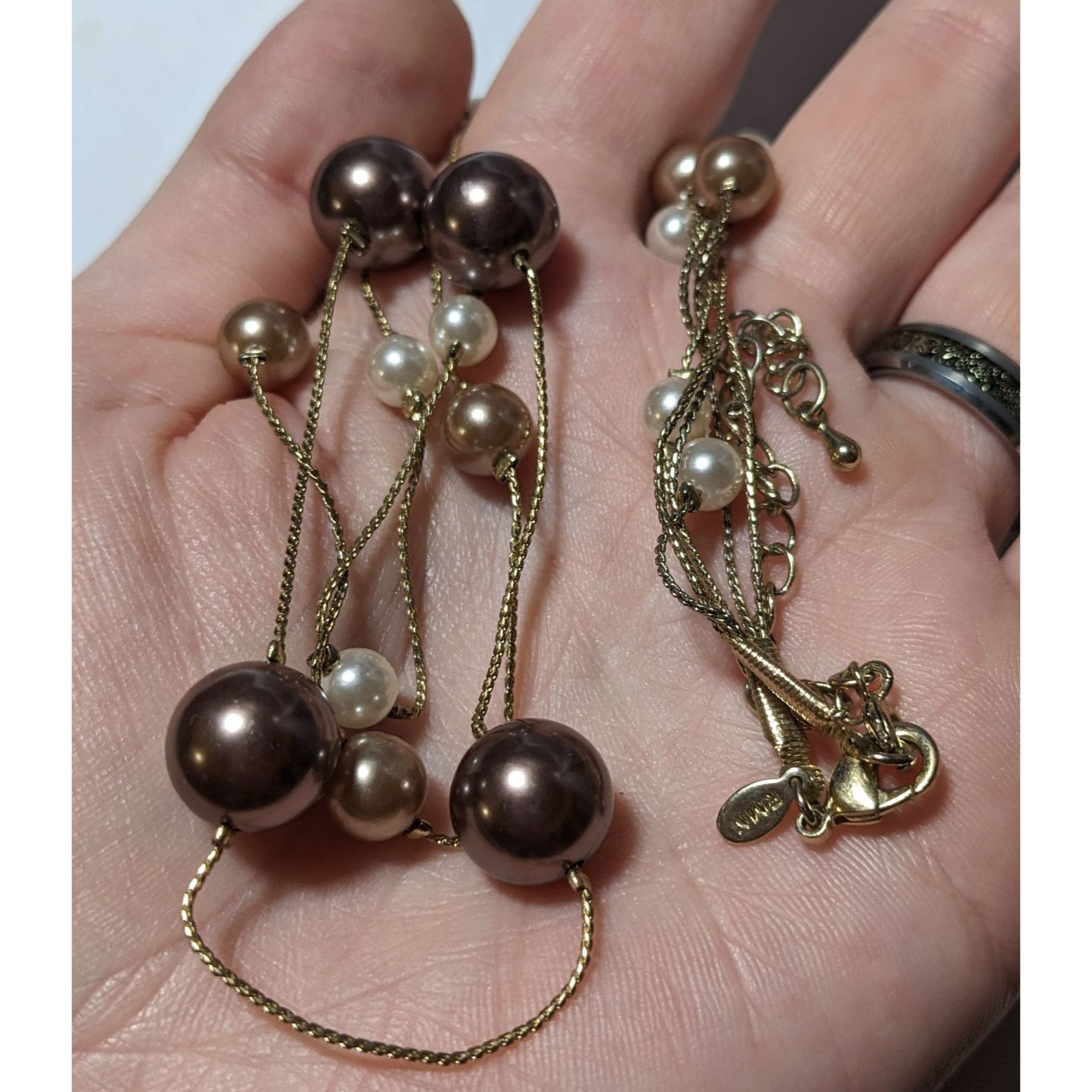 Other Roman Multilayer Floating Pearl Necklace Size ONE SIZE - 9 Thumbnail