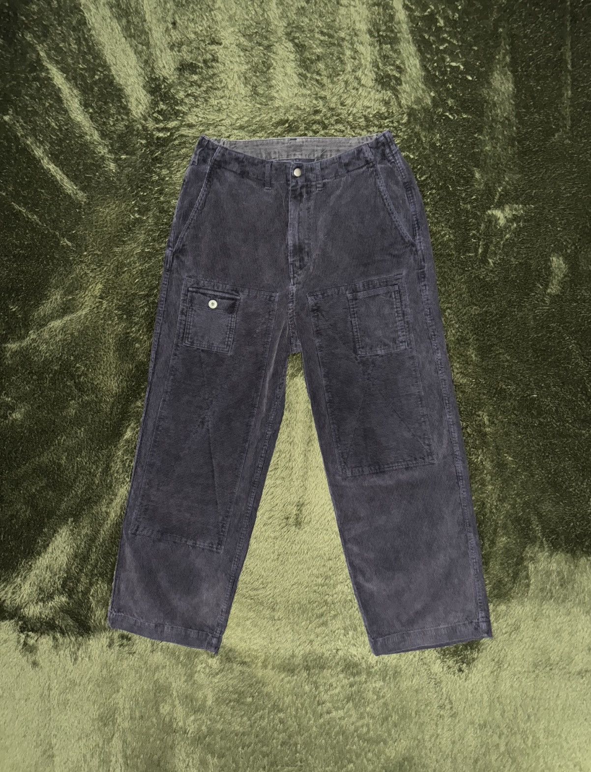 Japanese Brand [L] Namercleothing Corduroy Double Knee Utility Pocket Pants Size US 32 / EU 48 - 1 Thumbnail