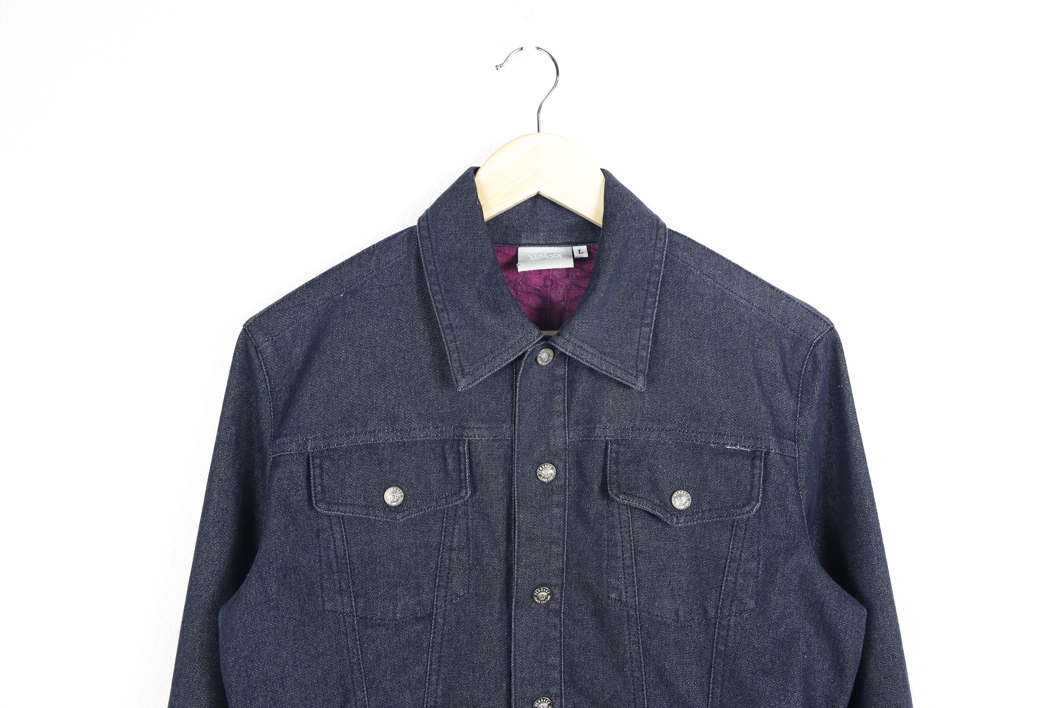 Versace Jeans Couture Vintage Wmns Versace Jeans Couture Medusa Denim Jacket Size S / US 4 / IT 40 - 2 Thumbnail