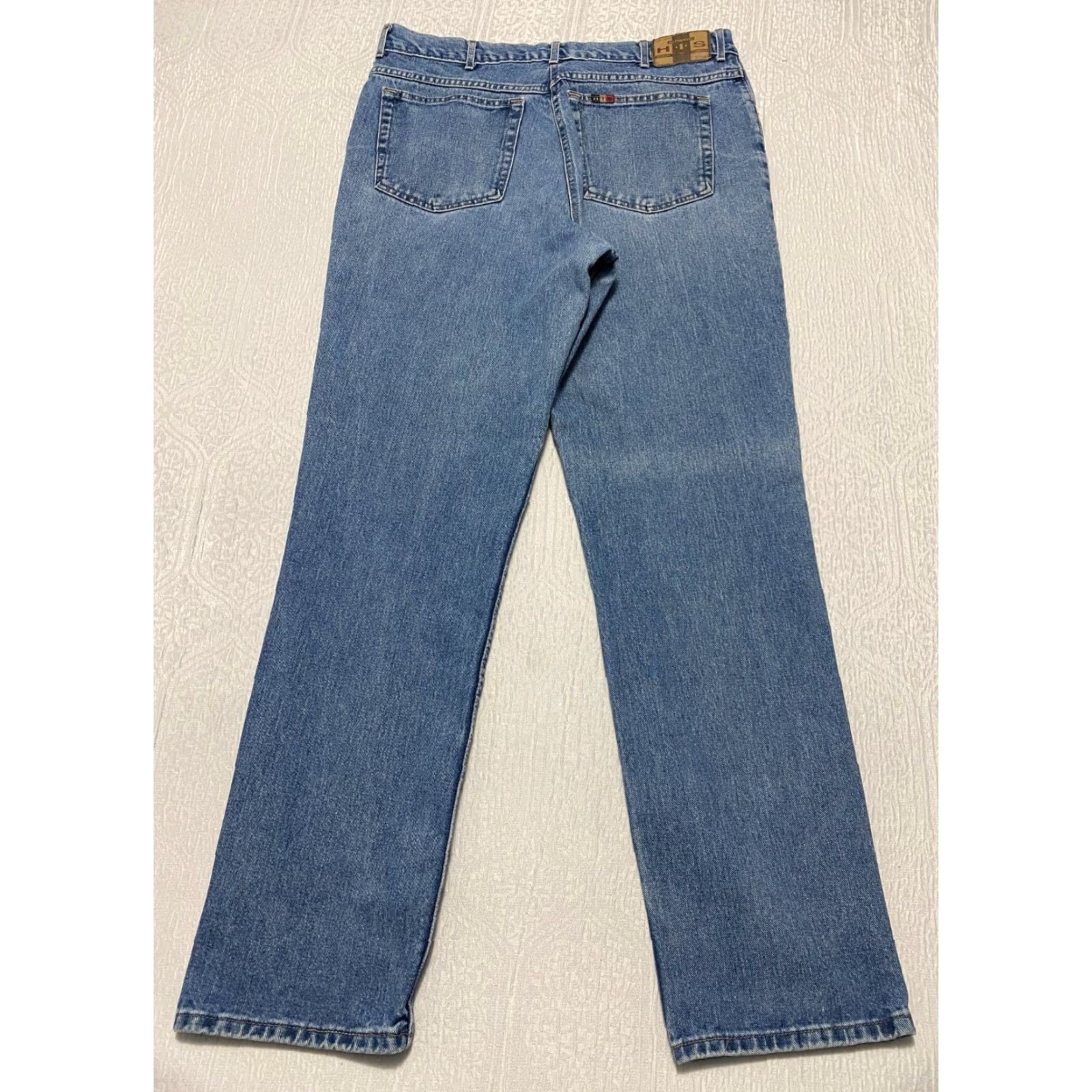 Vintage VINTAGE H.I.S Jeans Men’s 38×34 Blue Straight 5-Pocket Denim Cotton Logo 90s Mens Size US 38 / EU 54 - 2 Thumbnail