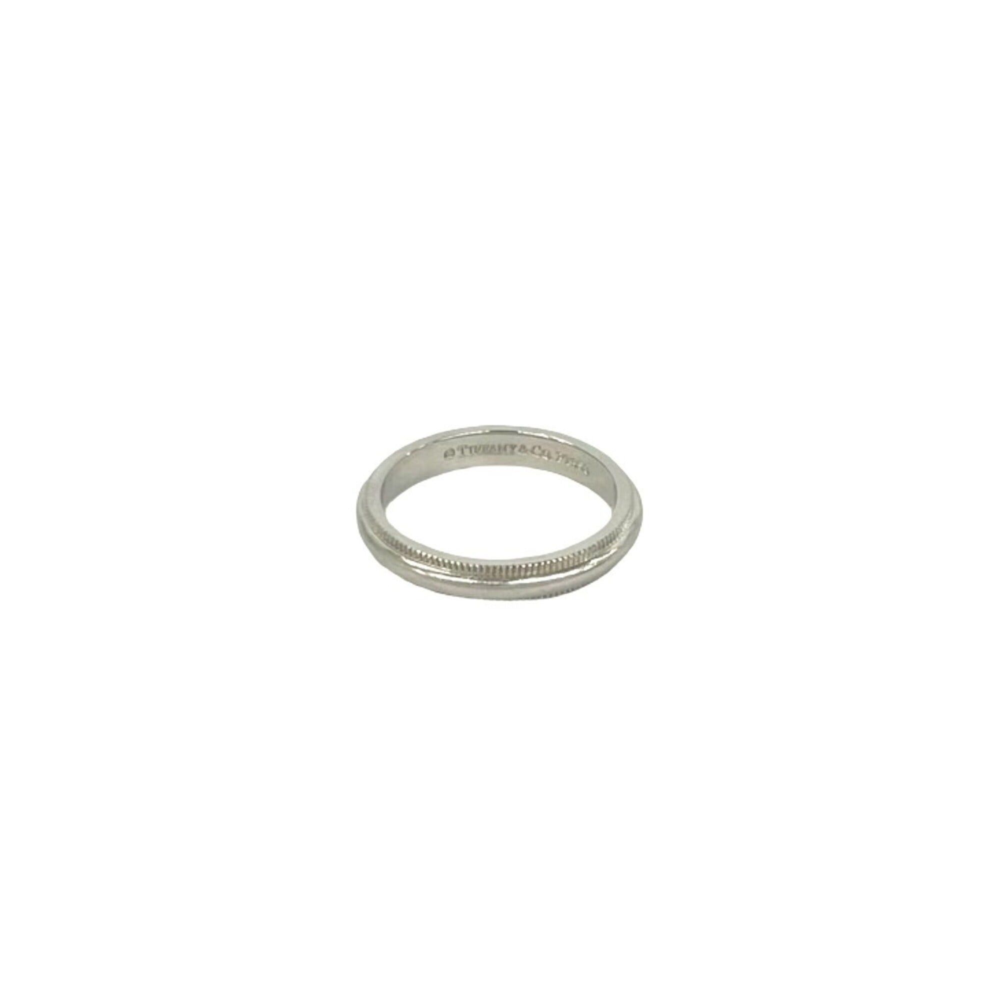 Tiffany & Co. TIFFANY&Co. Tiffany Milgrain Ring Pt950 Platinum Accessory Silver 123-1 Size ONE SIZE - 1 Thumbnail