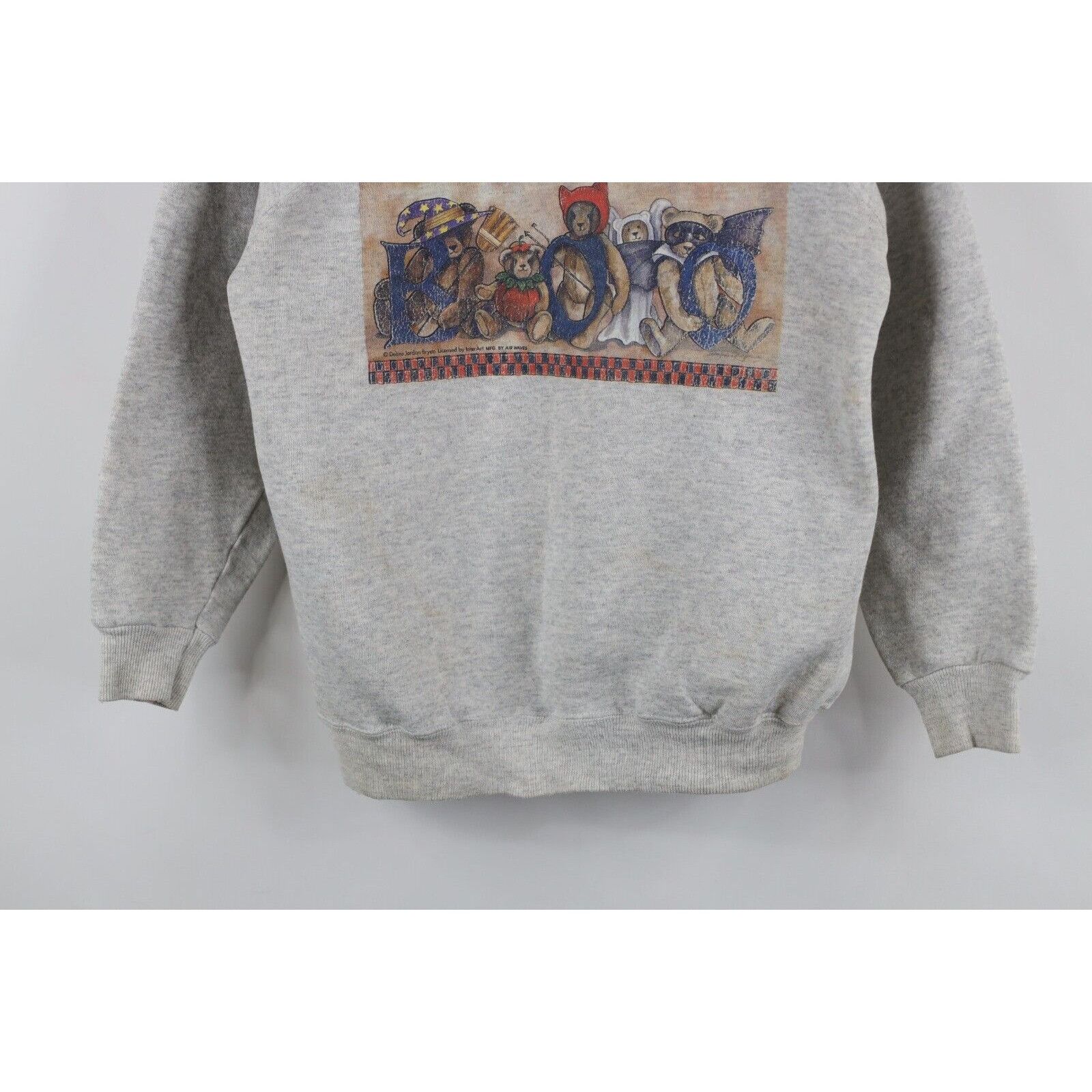Vintage Vintage 90s Streetwear Distressed Halloween Bear Sweatshirt Size S / US 4 / IT 40 - 3 Thumbnail