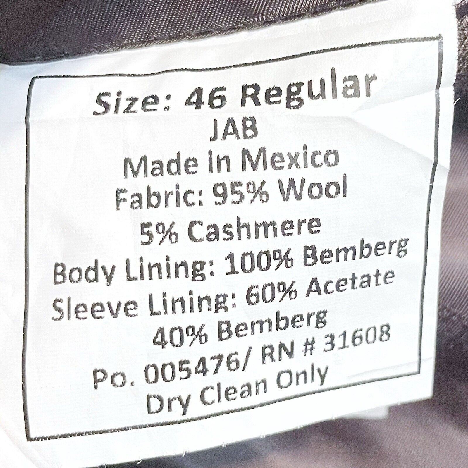 Jos. A. Bank Jos A Bank Reserve Wool Cashmere Brown Blazer Sport Coat 46R Size 46R - 6 Thumbnail