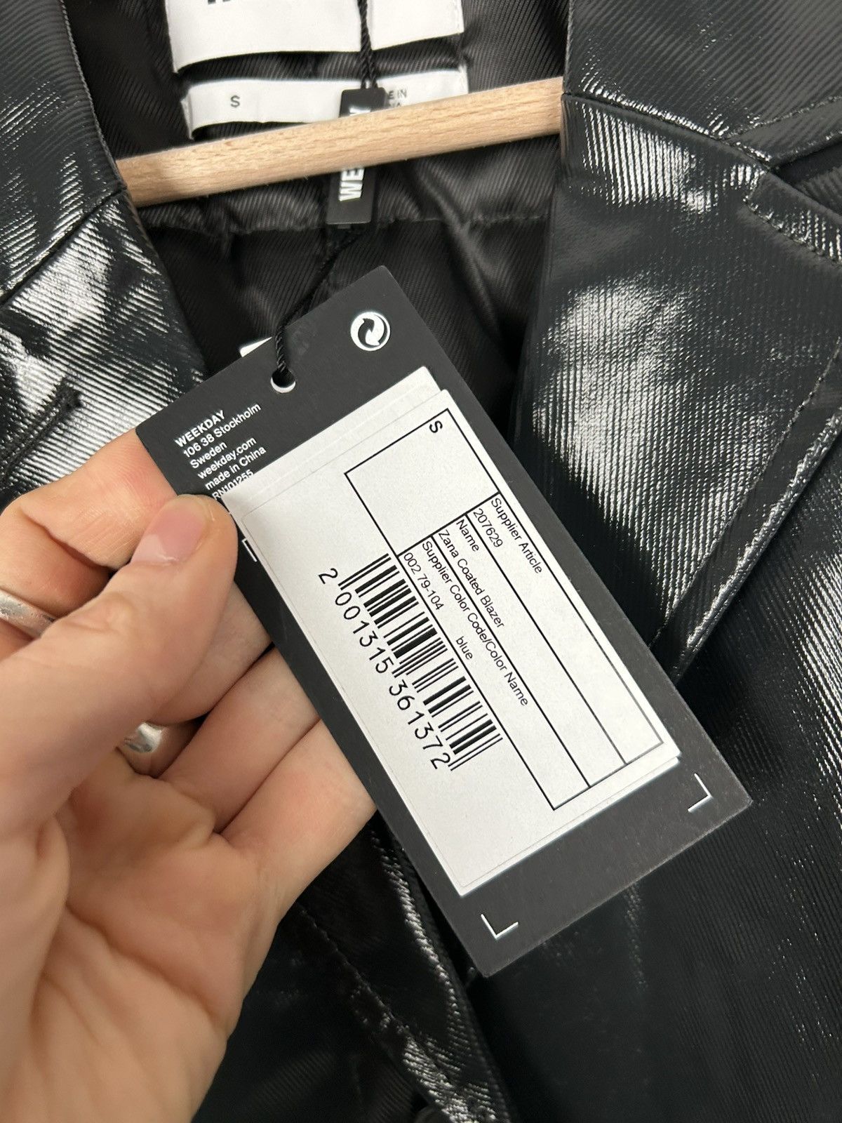 Weekday Weekday Black Leather Jacket Avantgarde Grunge Rock Punk Size US S / EU 44-46 / 1 - 6 Thumbnail