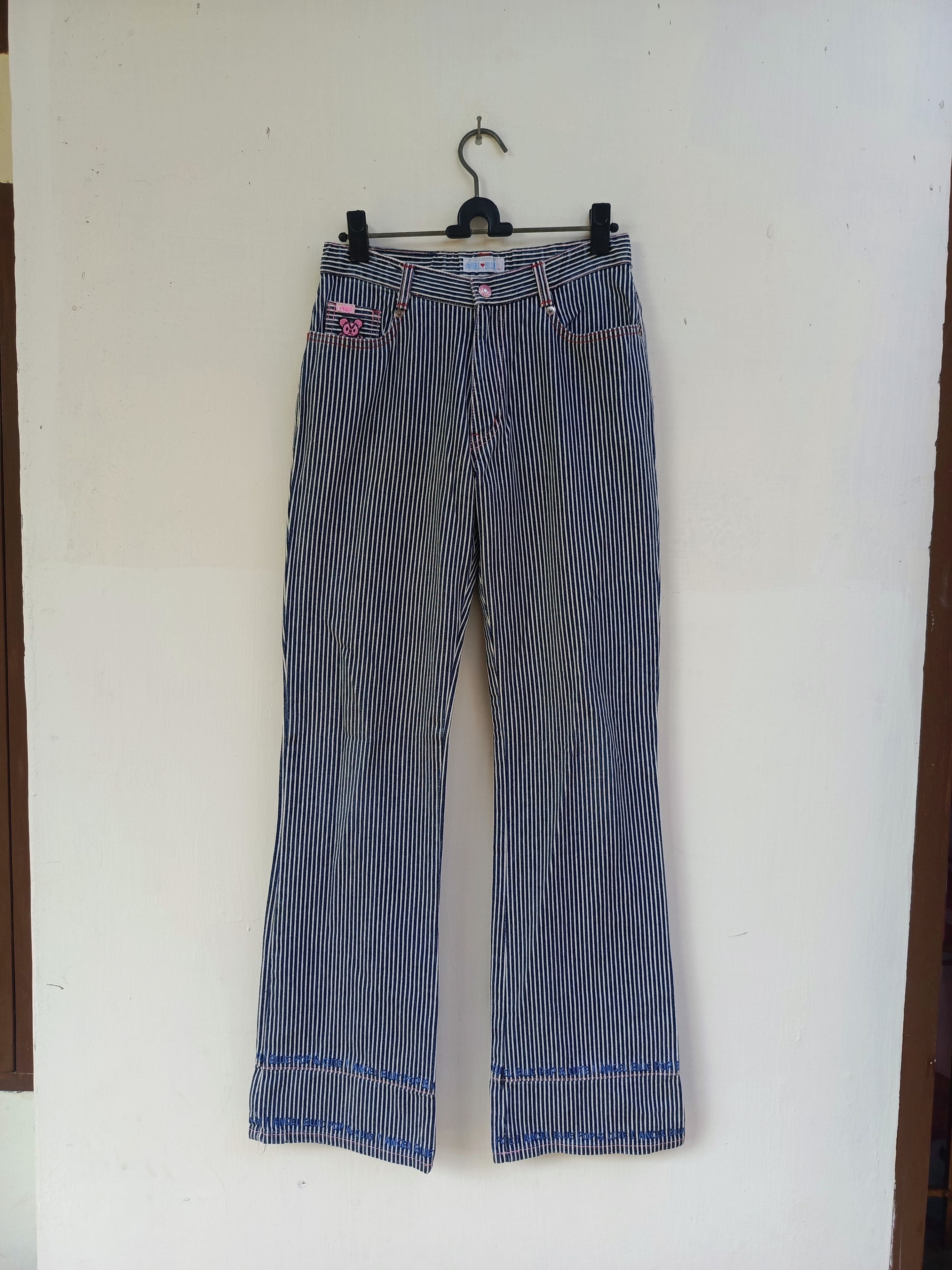 Angel Blue Angle blue stripe pants Size 27" / US 4 / IT 40 - 1 Thumbnail