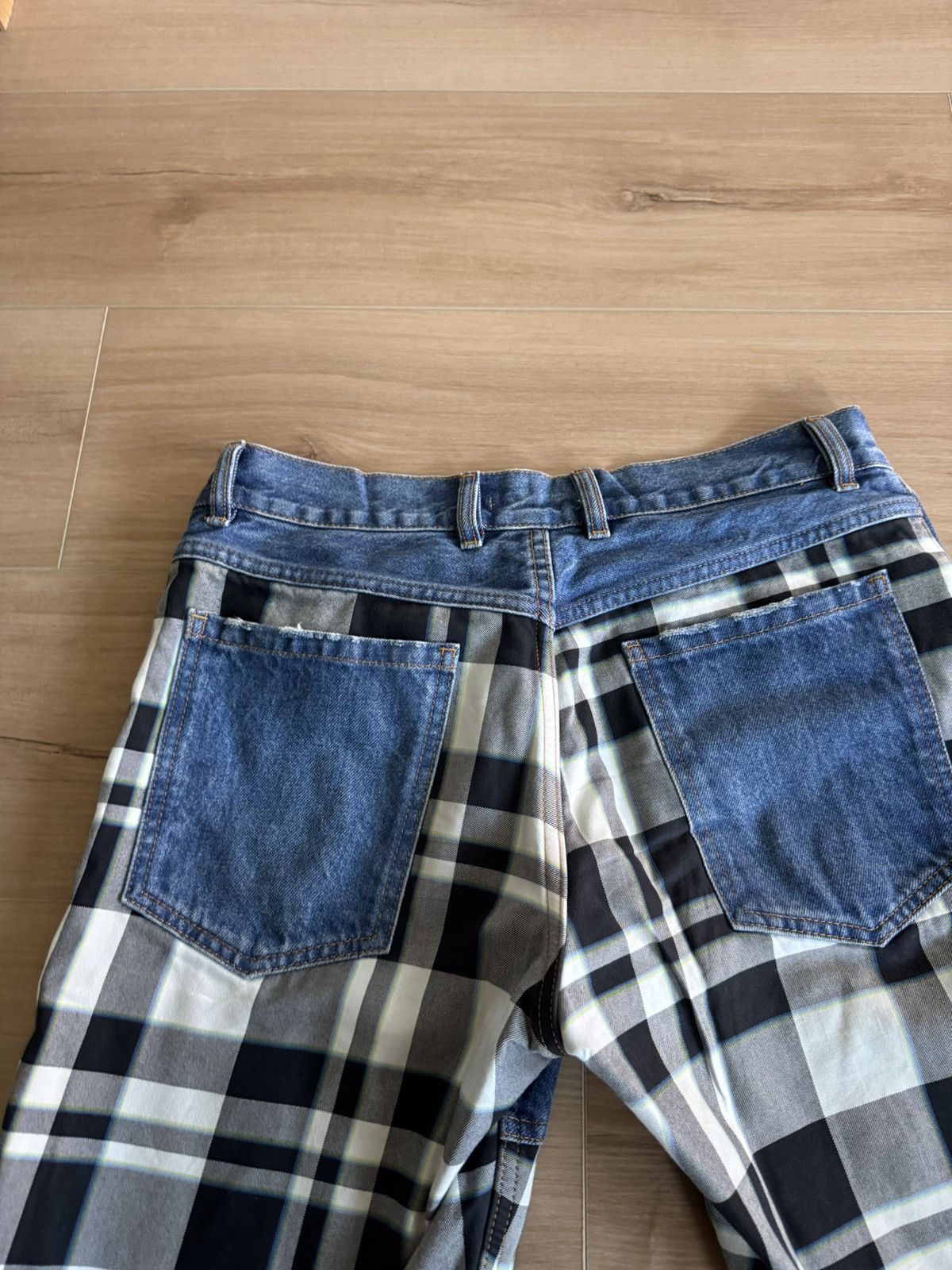 (di)vision (Di)vision Xeno Relaxed Fit Check Patch Jeans Size US 30 / EU 46 - 7 Thumbnail