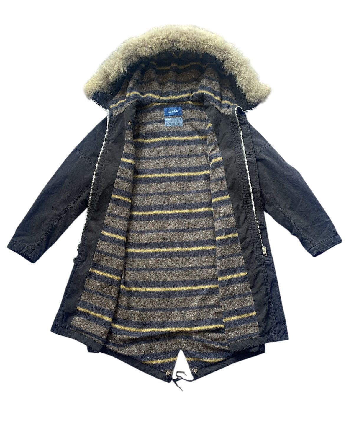Japanese Brand × Neighborhood Luker By Neighborhood Fur Hoodie Fishtail Parkas Size US M / EU 48-50 / 2 - 2 Thumbnail