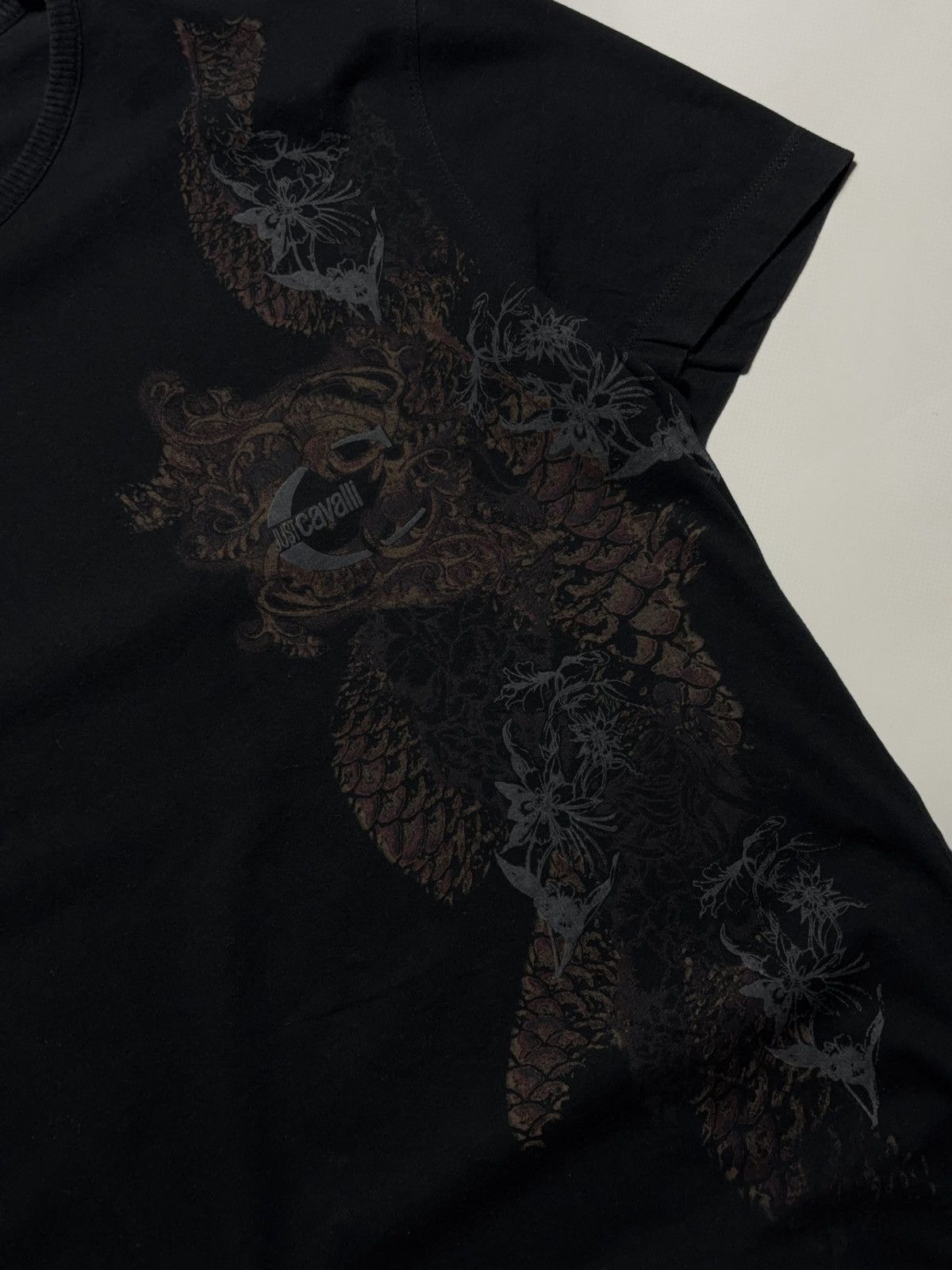 Just Cavalli Vintage Roberto Cavalli T-Shirt Paint Art Designer Size US L / EU 52-54 / 3 - 3 Thumbnail