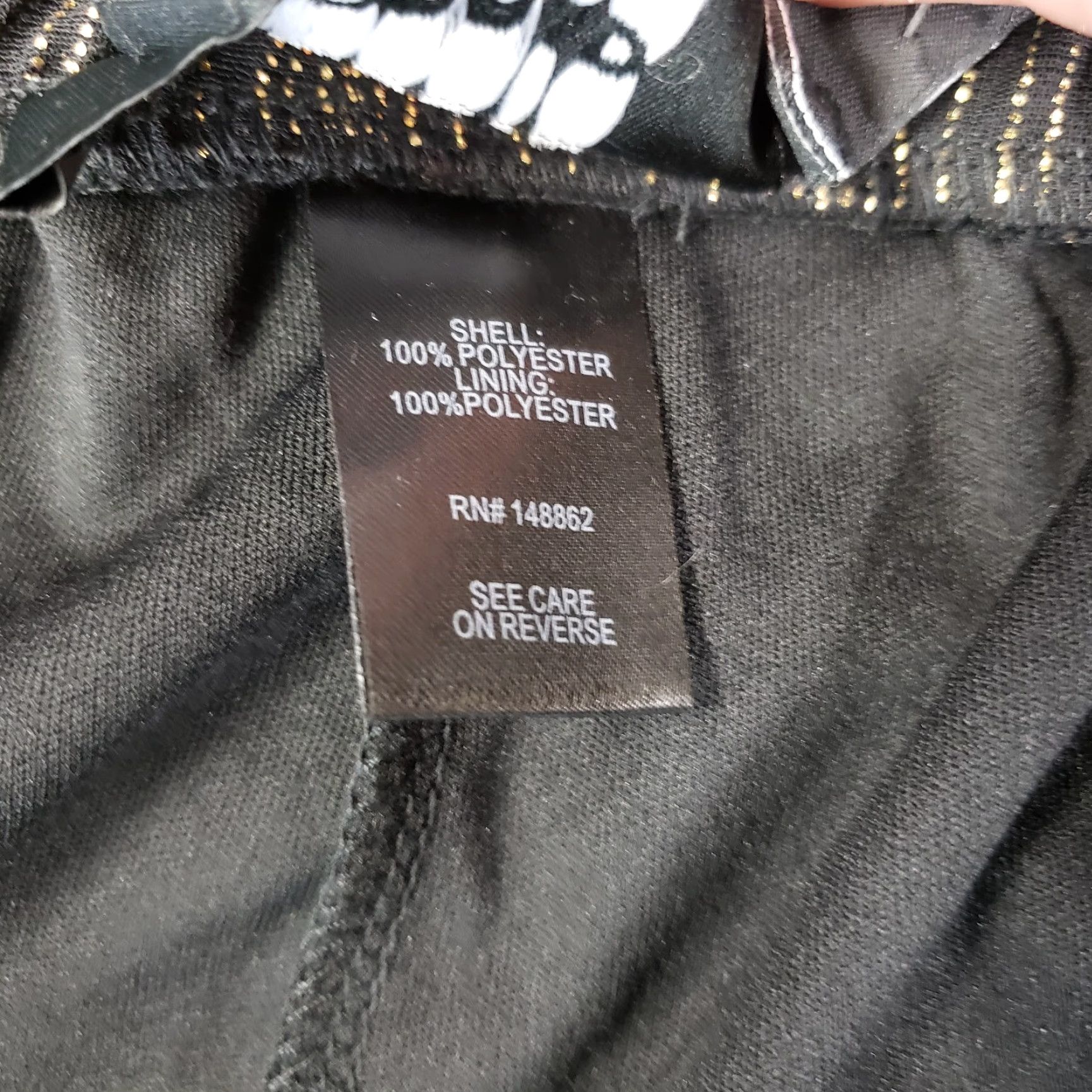 Torrid Torrid Womens Culotte Cropped Pants Sz 3 Black Gold Stripe Pull On High Rise Capris Cropped Pants 21.5in Inseam Womens Size 40" / US 18 - 6 Thumbnail