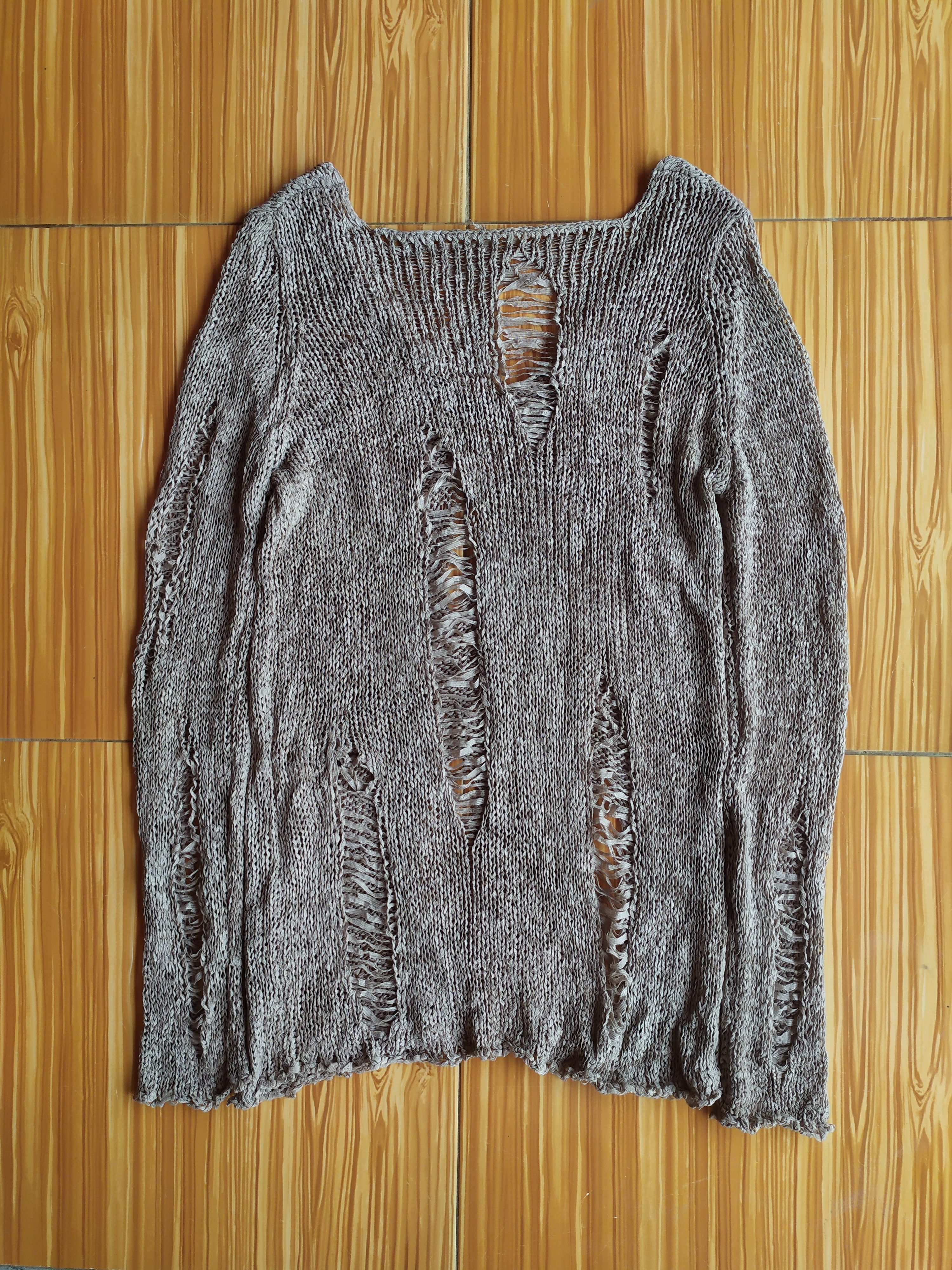 20471120 × Japanese Brand Unbrand Fishnet knit Distressed Size US M / EU 48-50 / 2 - 10 Thumbnail
