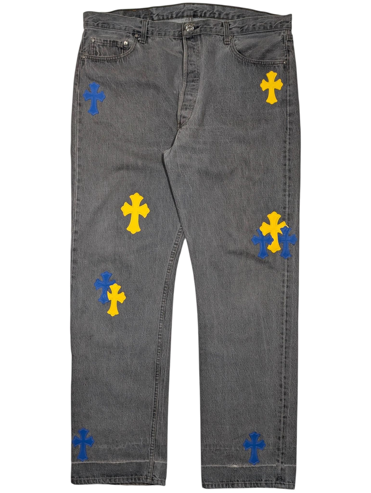 Chrome Hearts Levi's Cross Patch New York City Jeans Size US 40 / EU 56 - 2 Thumbnail