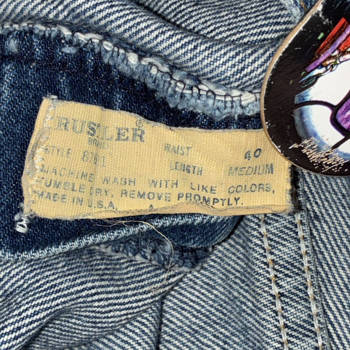 Rustler 70s rustler blue denim jeans Size US 38 / EU 54 - 6 Thumbnail