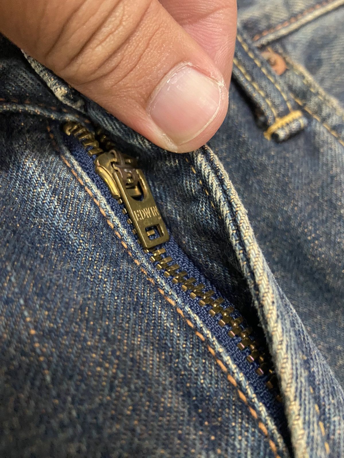 Edwin × Vintage VINTAGE EDWIN DENIM 505 SELVAGE Size US 30 / EU 46 - 6 Thumbnail