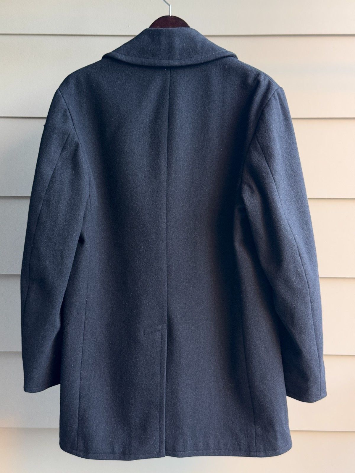 Vintage 1974 Vintage US Navy Wool Pea Coat Military Archive 38L Size US M / EU 48-50 / 2 - 7 Thumbnail