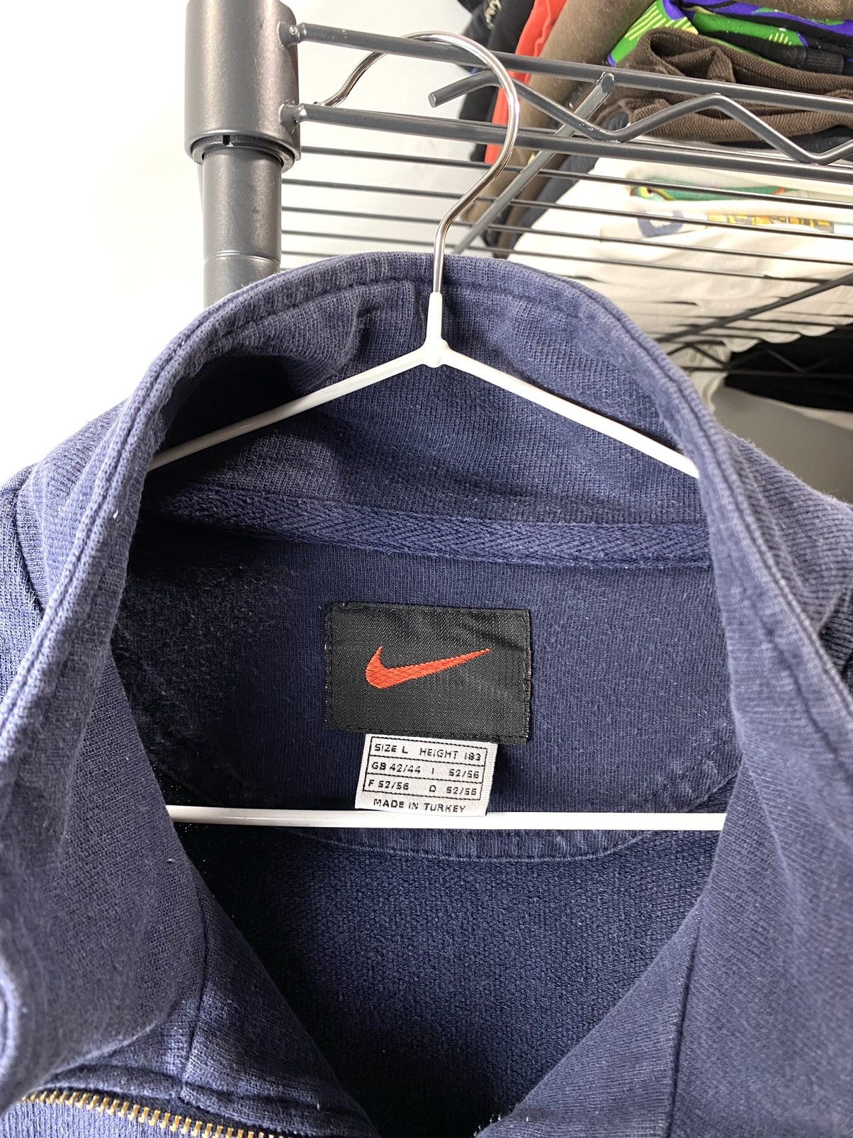 Nike Rare! Vintage 1990’s Nike Sweatshirt 1/4 Zip Rugby Size US L / EU 52-54 / 3 - 4 Thumbnail