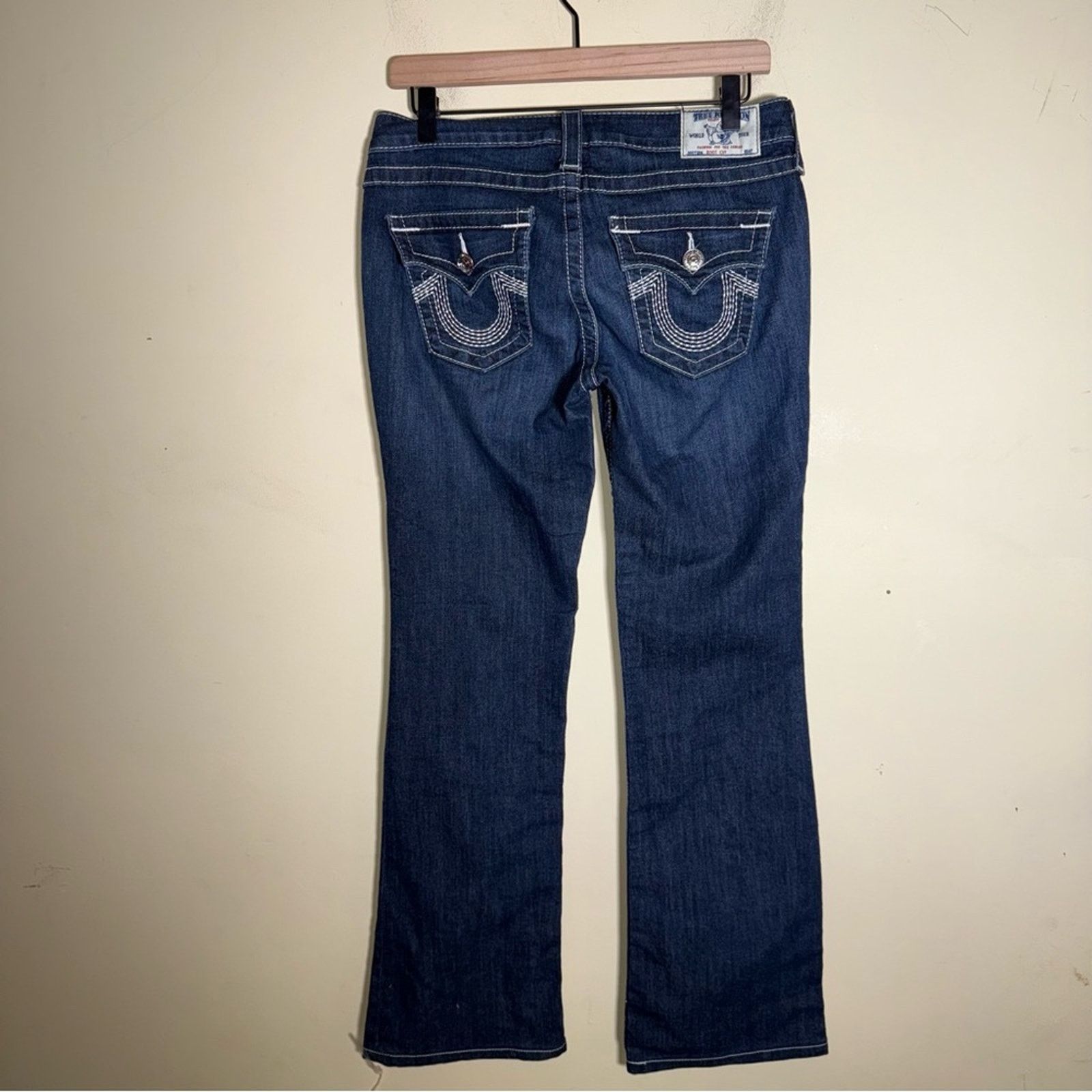 True Religion NWOT TRUE RELIGION white stitch classic bootcut jeans 28 Size 28" / US 6 / IT 42 - 6 Thumbnail