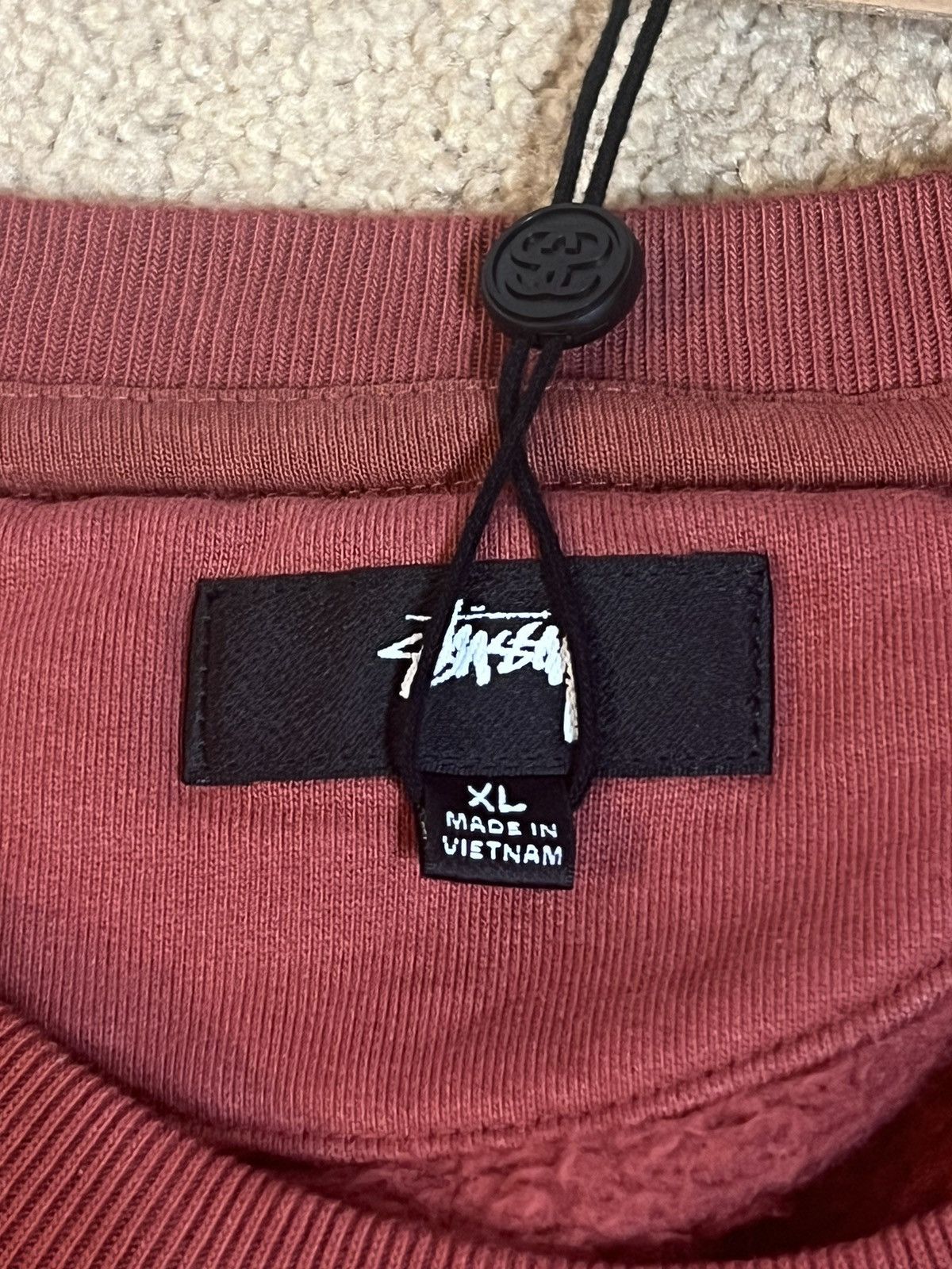 Stussy Stussy Fleece Vest Washed Burgundy X-Large Size US XL / EU 56 / 4 - 3 Thumbnail