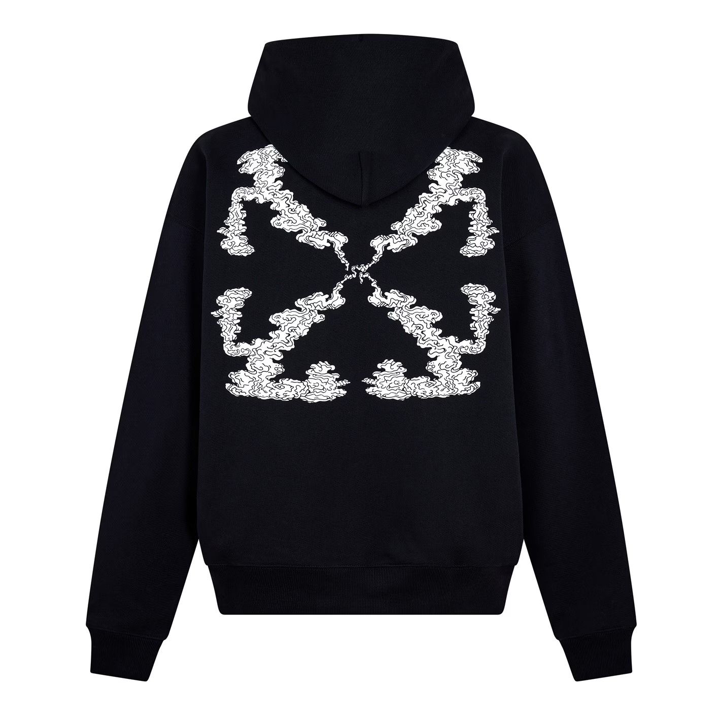 Off-White o1g2r1mq0226 Cloud Arrow Sketch Pull Over Hoodie In Black Size US S / EU 44-46 / 1 - 2 Thumbnail
