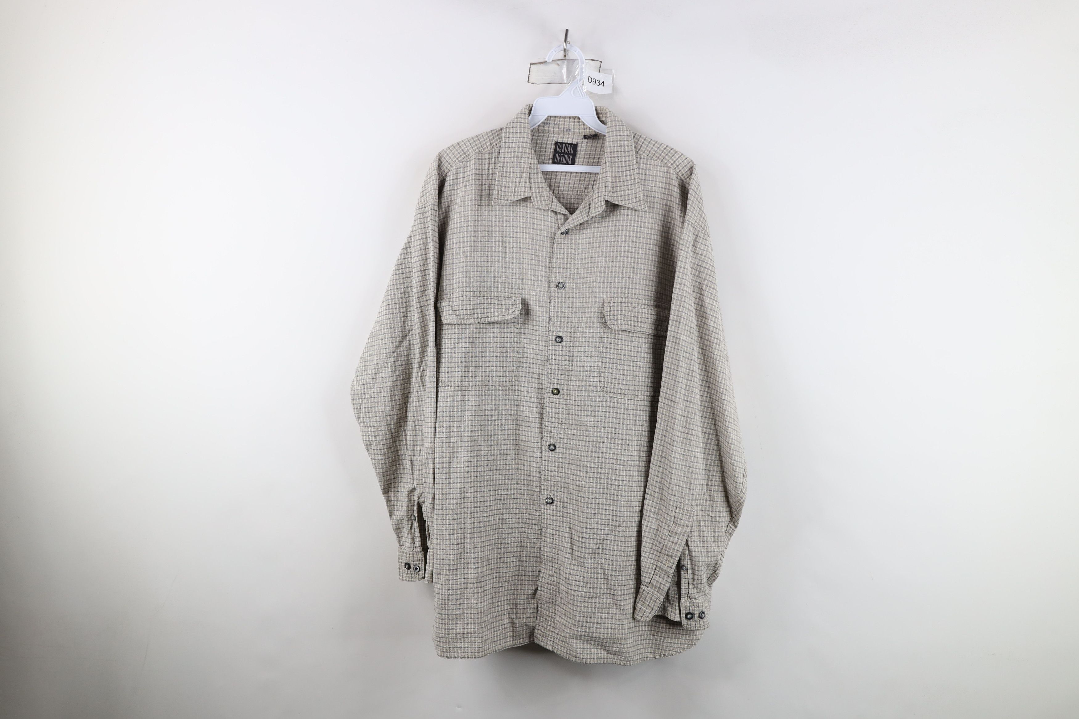 Vintage Vintage 90s Streetwear Fit Board Collared Button Shirt Plaid Size US XL / EU 56 / 4 - 1 Thumbnail