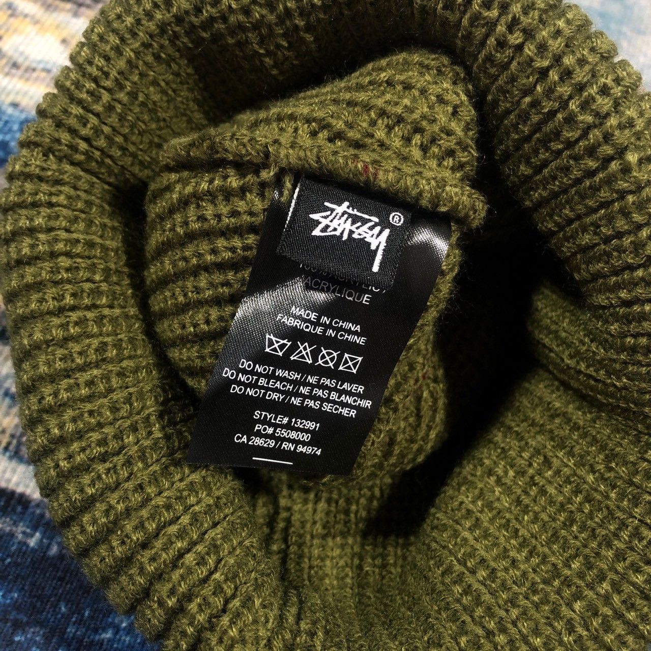 Stussy × Vintage Stussy Striped Cuff Beanie Size ONE SIZE - 4 Thumbnail