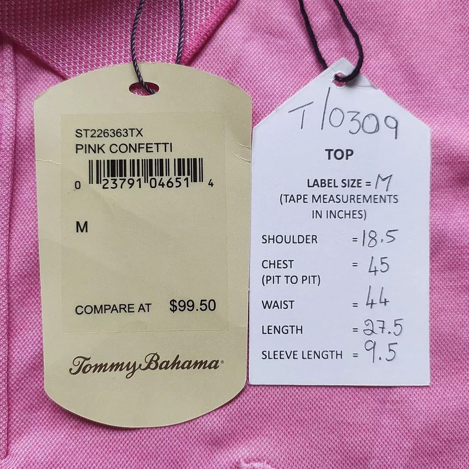 Tommy Bahama Tommy Bahama Shortsleeves Polo Shirt GLOBAL SHIPPING T-0309 Size US M / EU 48-50 / 2 - 9 Thumbnail