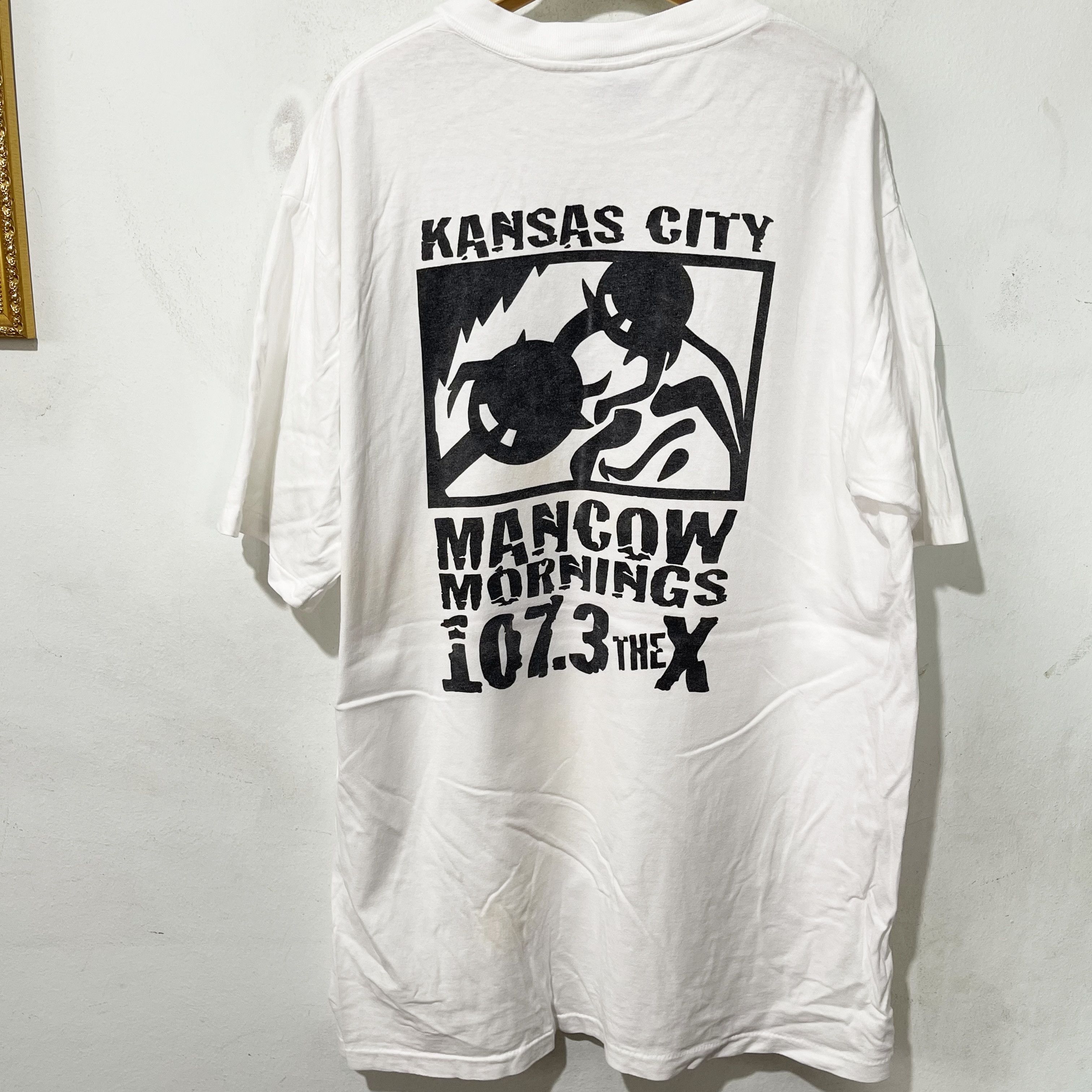 Vintage Vintage 90s Mancow “Randy Miller Sux” Radio Show T-Shirt Size US XL / EU 56 / 4 - 3 Thumbnail