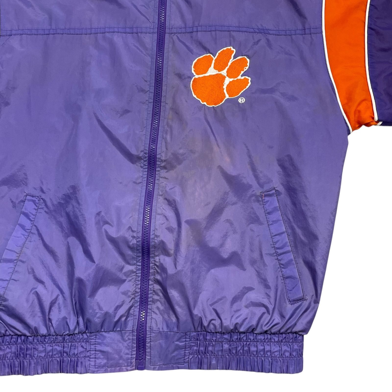 NCAA VTG 90s CLEMSON TIGERS STARTER WINDBREAKER JACKET YOUTH Size XL / US 12-14 / IT 48-50 - 7 Thumbnail