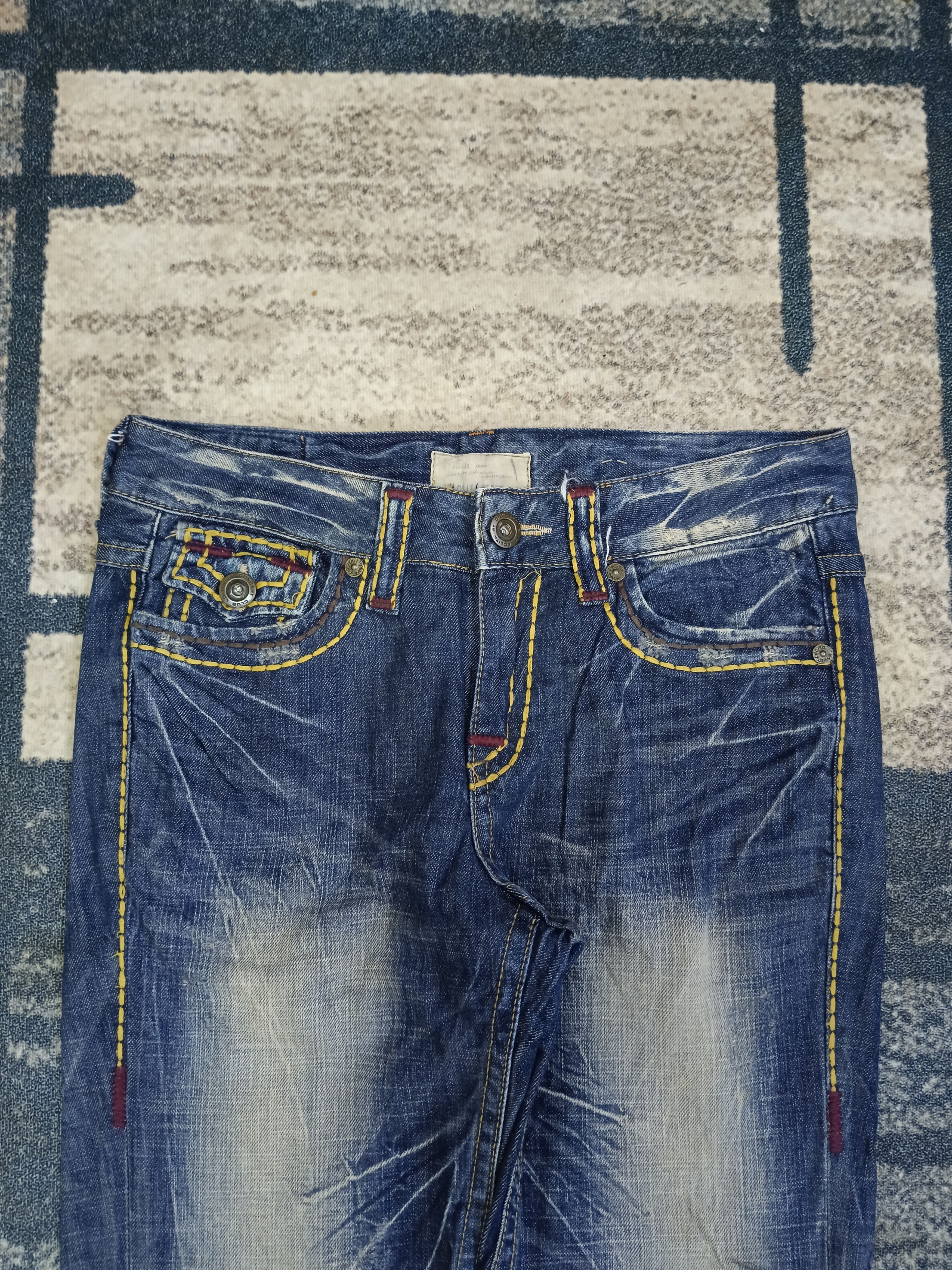 Japanese Brand FLARE TWIST RARE LOLITA DENIM PANTS Size US 32 / EU 48 - 3 Thumbnail