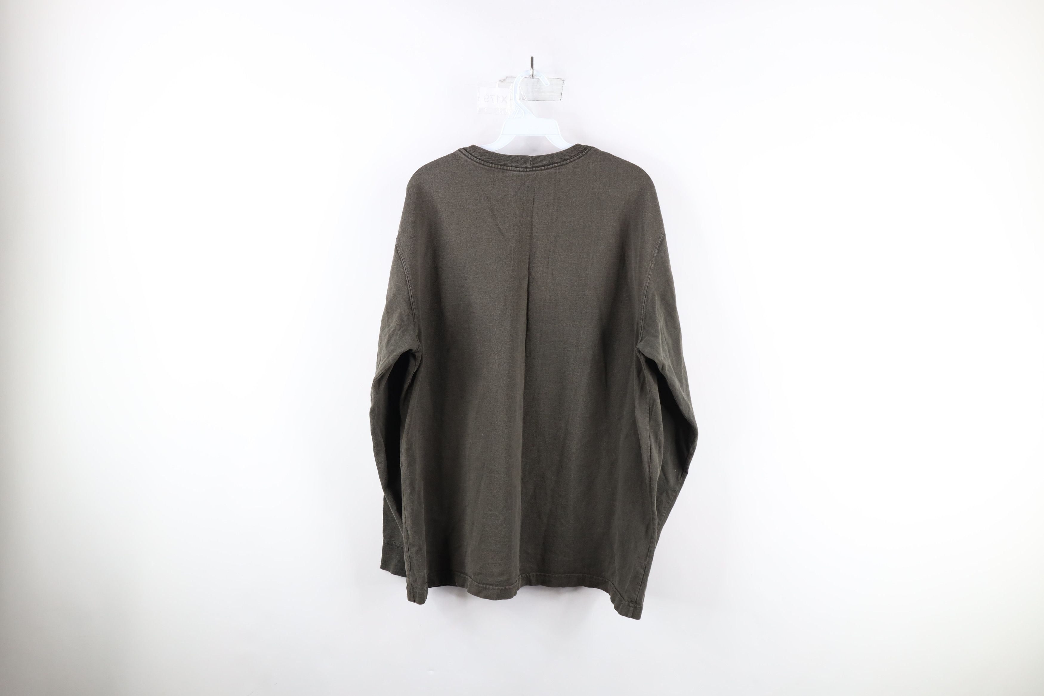 Carhartt Vintage Carhartt Spell Out Long Sleeve Pocket T-Shirt Green Size US M / EU 48-50 / 2 - 11 Thumbnail
