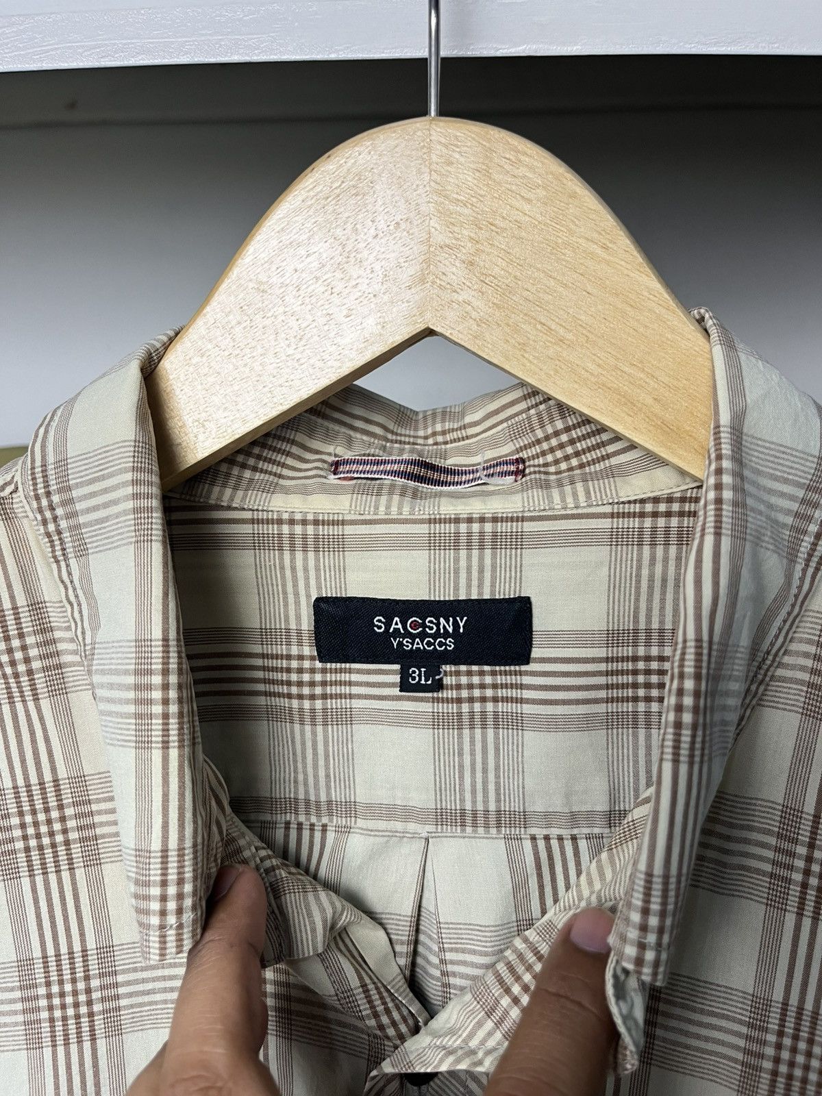 Yohji Yamamoto Yohji Yamamoto Ysaccs Sacsny Plaid Work Shirt Size US XXL / EU 58 / 5 - 3 Thumbnail