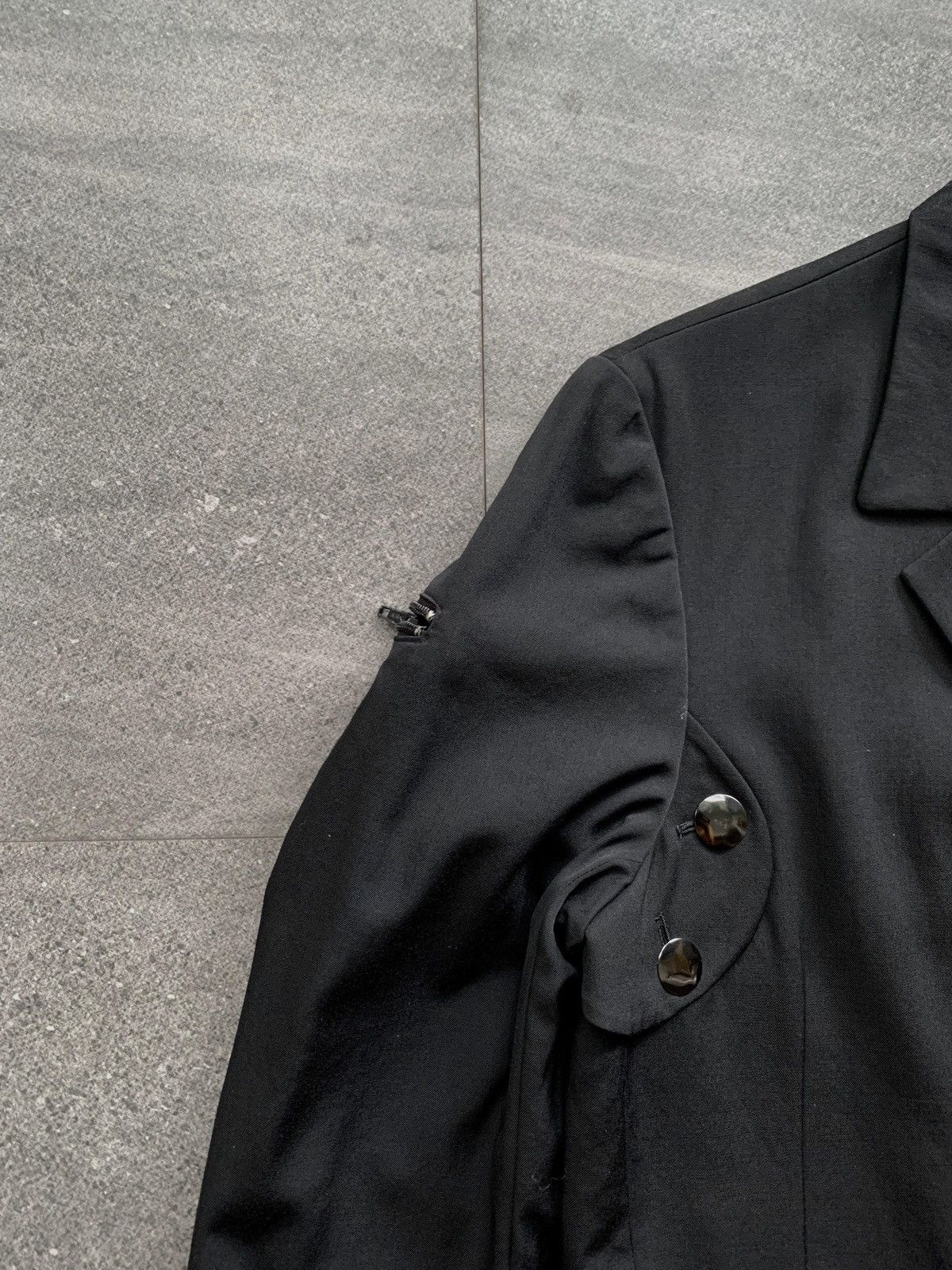 Yohji Yamamoto FREE TAX! Bondage Zipper Blazer Jacket Size 48R - 5 Thumbnail