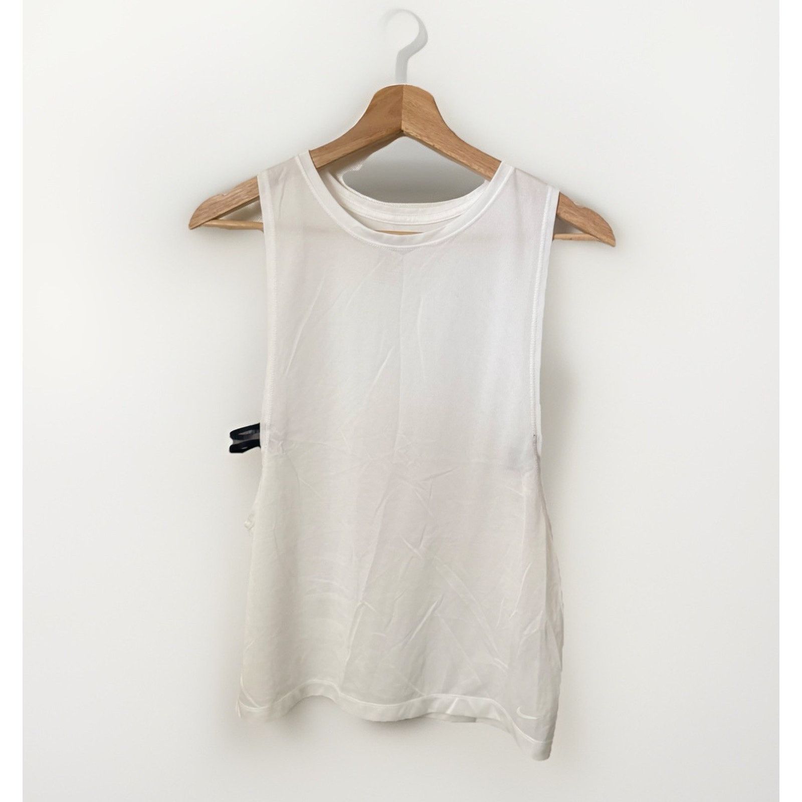 Nike Nike Dri-Fit Training Tank Top Tee White Swoosh Gym Loose Size S / US 4 / IT 40 - 1 Thumbnail