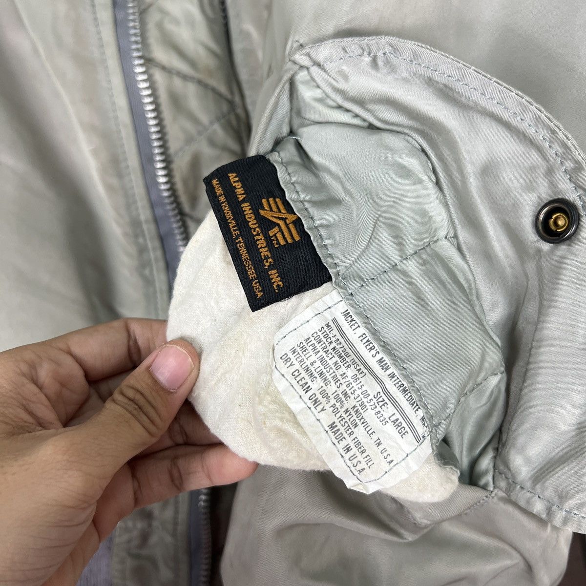 Alpha Industries 🔥 RIOT VINTAGE ALPHA REVERSIBLE BOMBER JACKET MADE IN USA Size US L / EU 52-54 / 3 - 17 Thumbnail