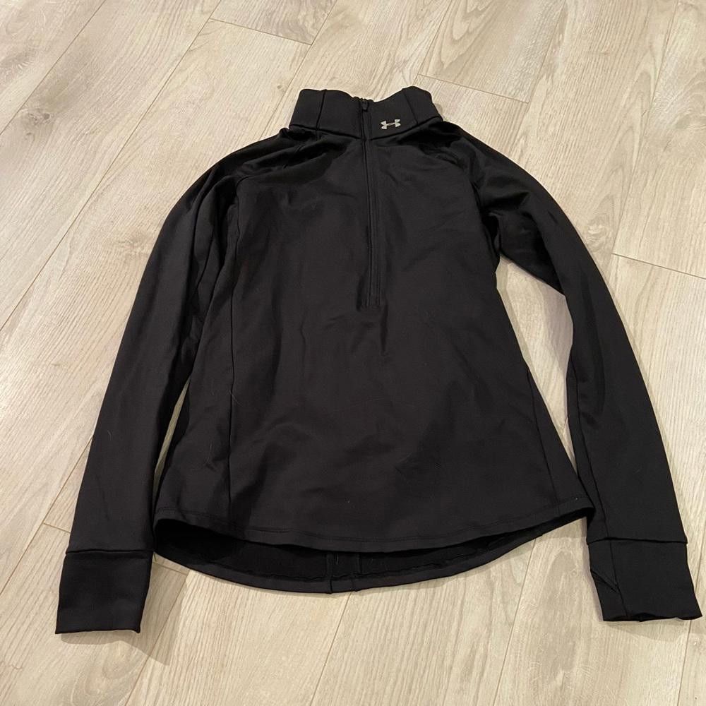 Under Armour Under Armour Black Athletic Workout Pullover Size S / US 4 / IT 40 - 2 Thumbnail